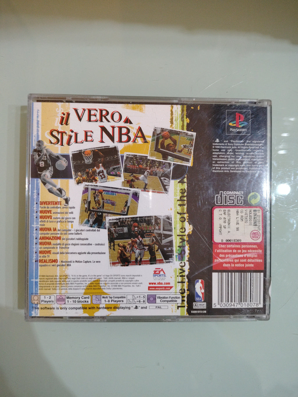 NBA LIVE 99  PLAYSTATION PAL GIOCO SPORTS TOY