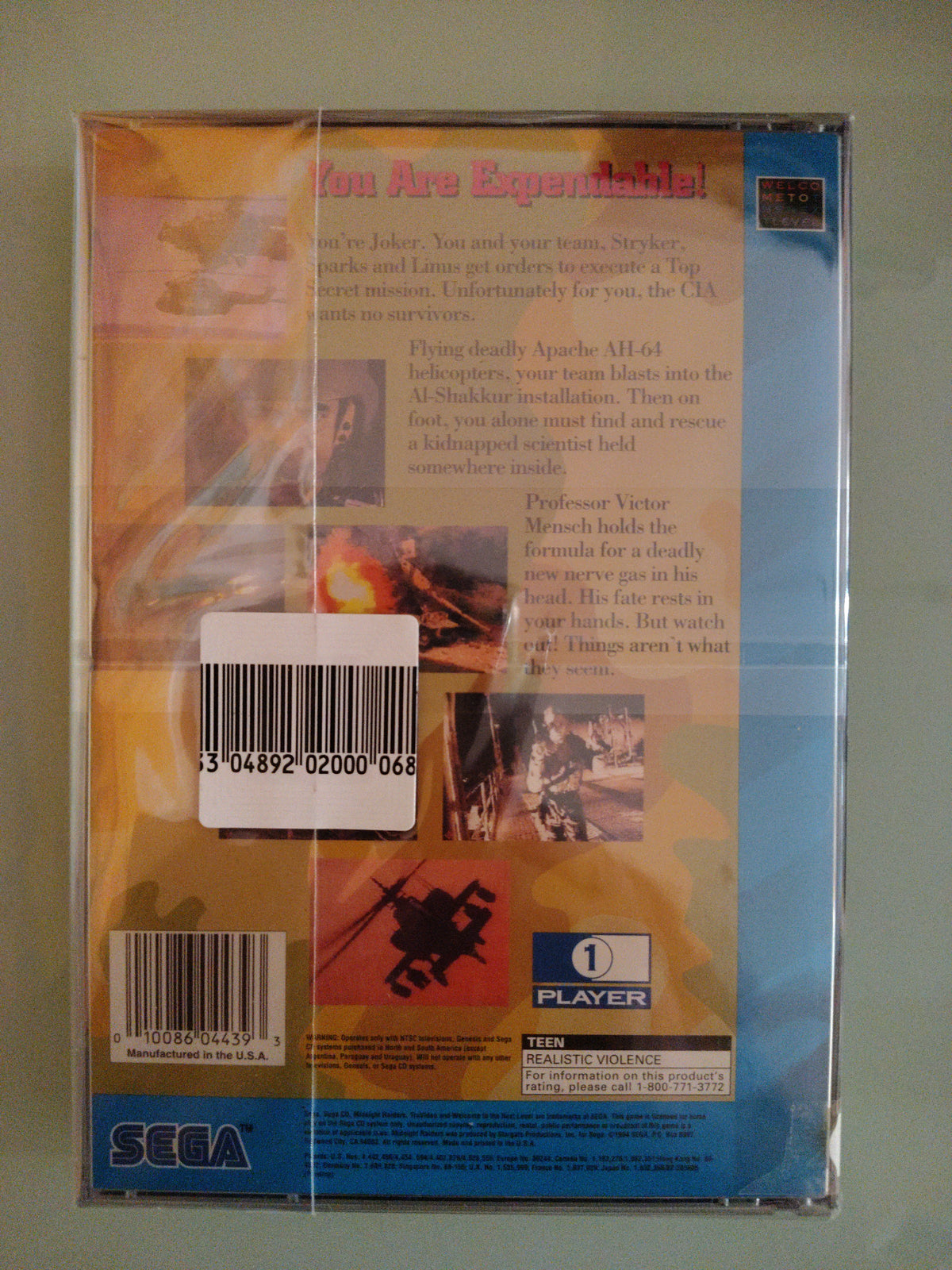 Midnight Raiders (Sega CD)