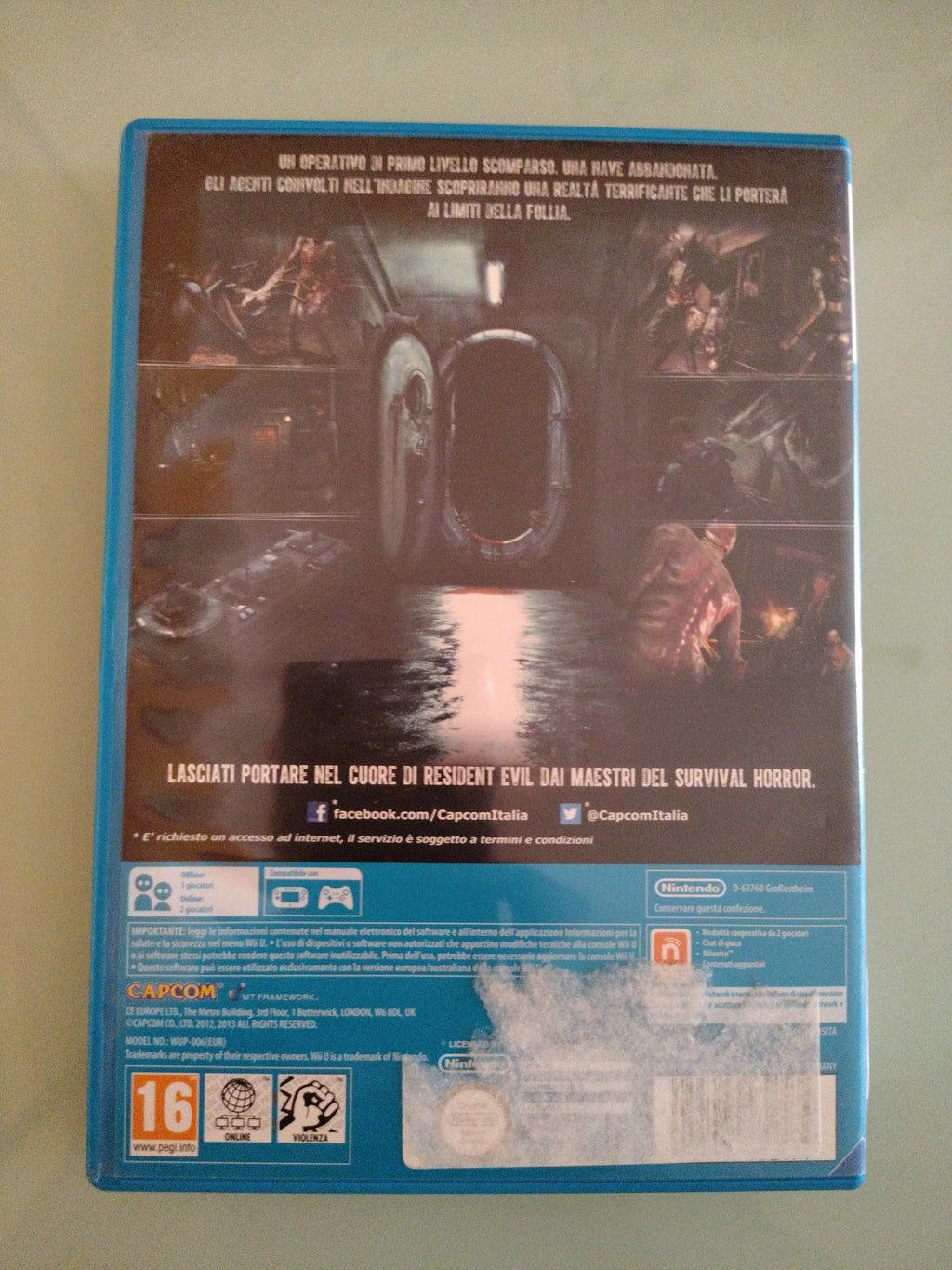 Resident Evil Revelations (Nintendo Wii U, 2012) gioco horror Wii U 🔥🔥🔥