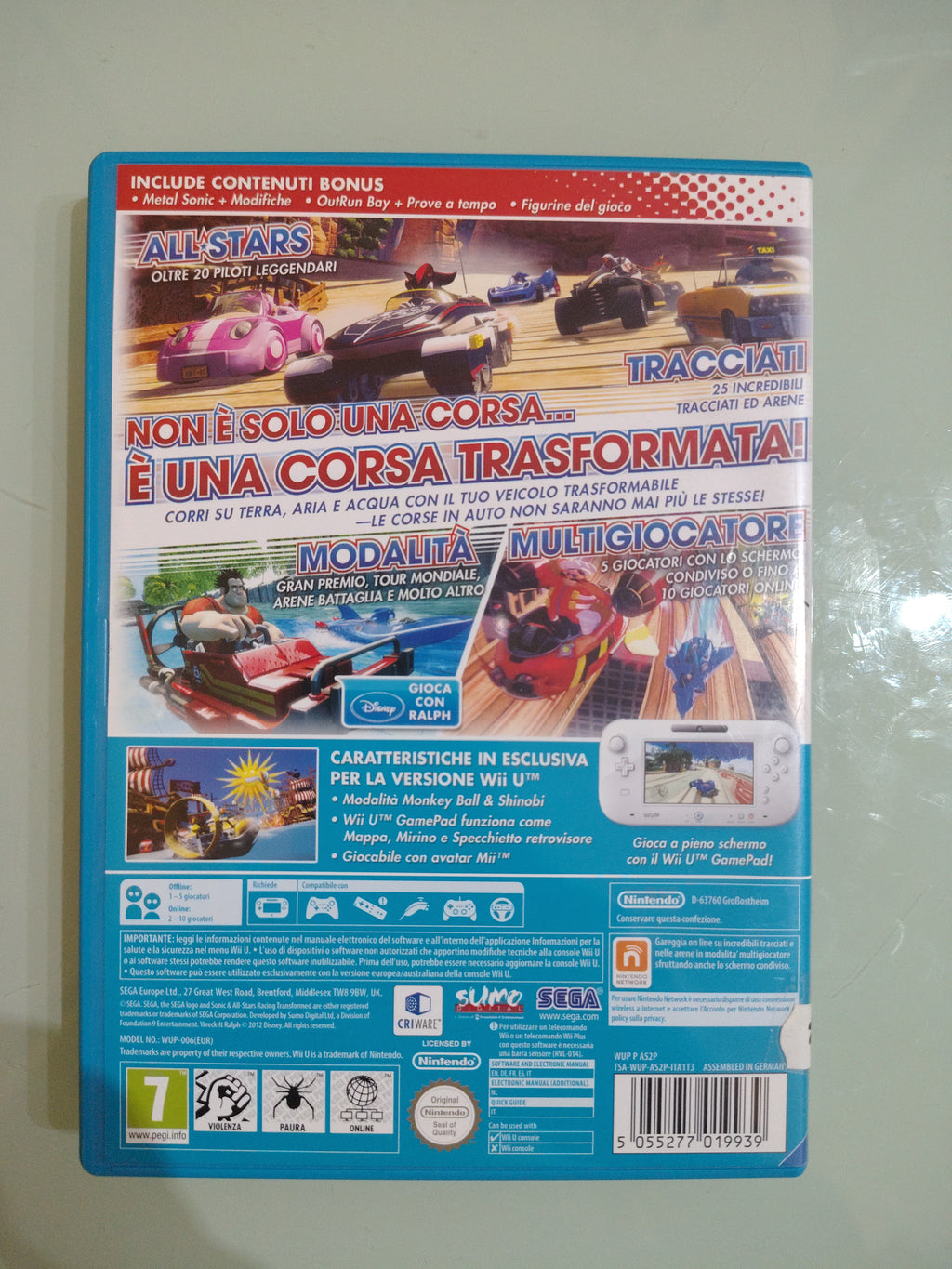 Sonic All-Star Racing Transformed GIOCO WII U VERSIONE ITALIANA