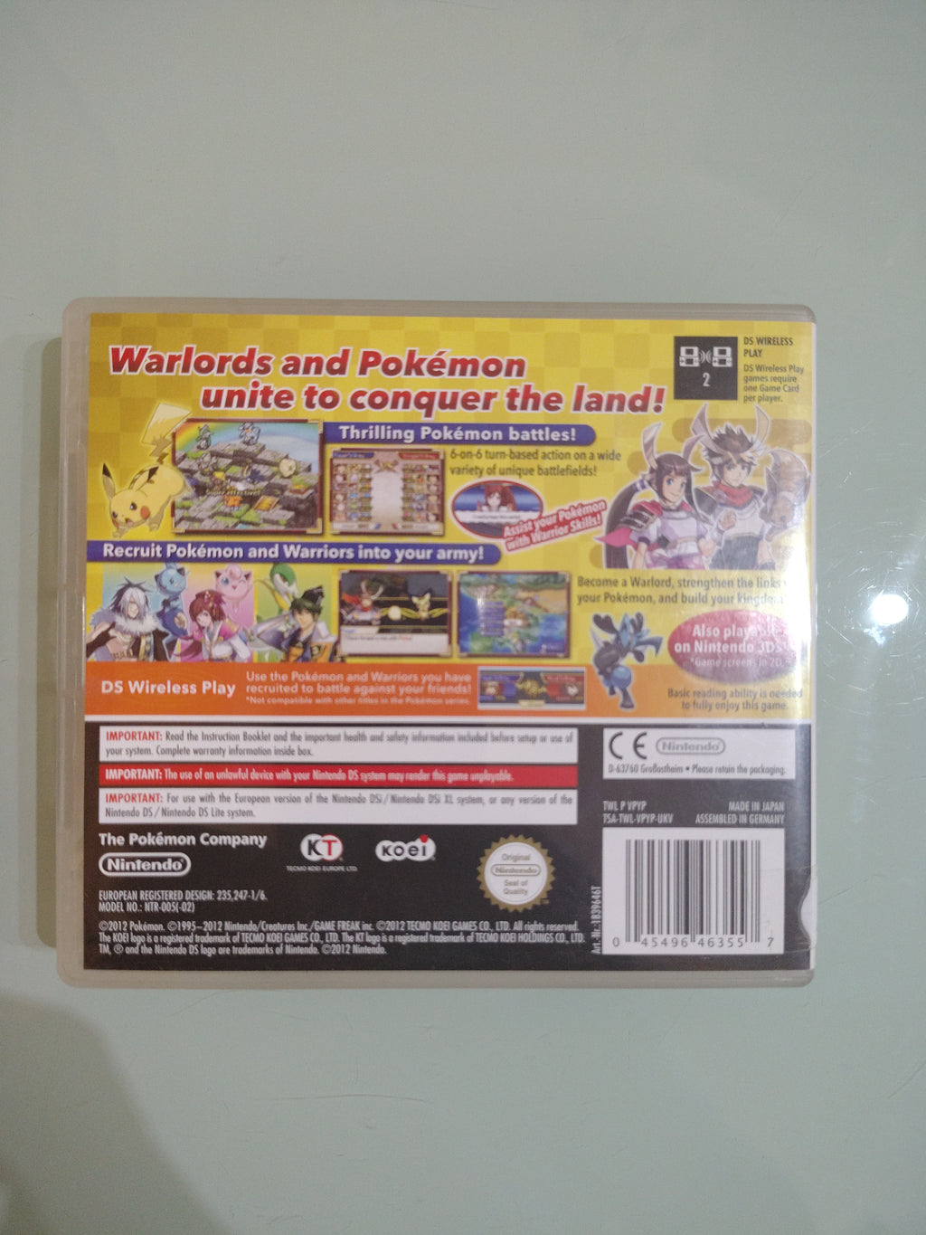 Pokemon Conquest Nintendo DS ottime condizioni