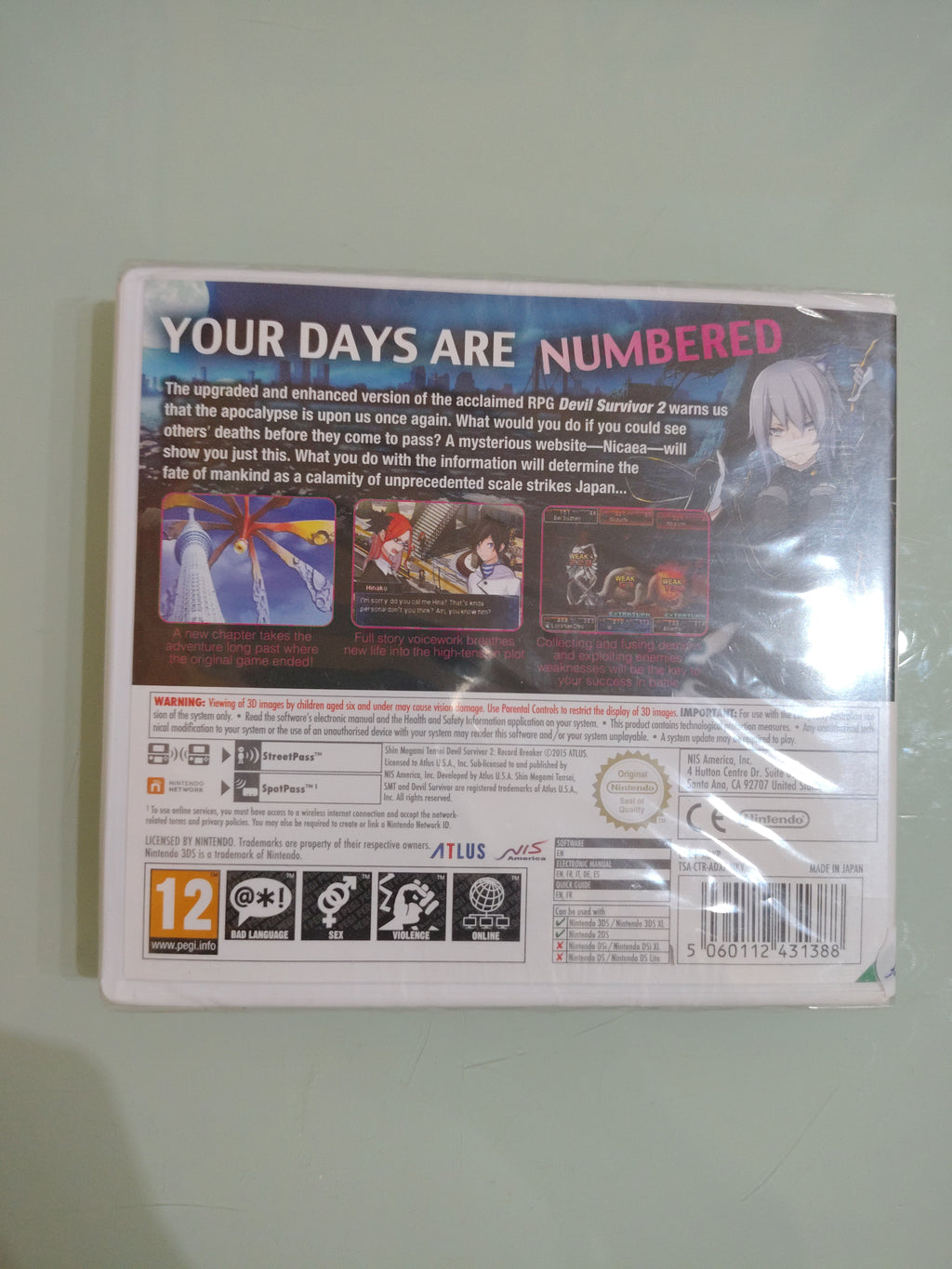 Shin Megami Tensei: Devil Survivor 2 Record Breaker · Nintendo 3DS in confezione
