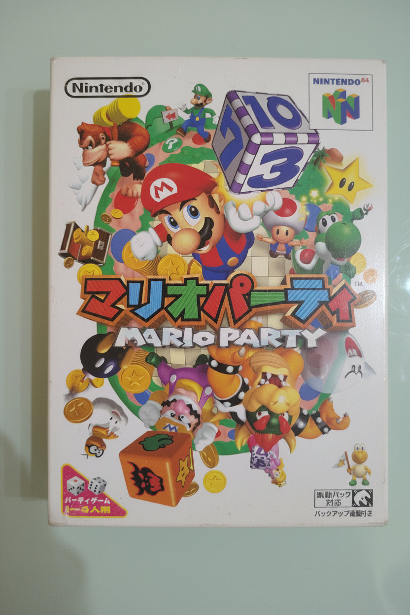 NINTENDO 64 N64 Mario Party 1 Set Completo Japan Import NTSC-J 1998 Testato