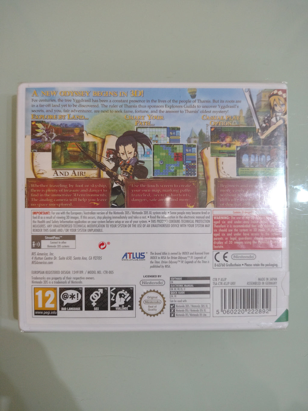 ETRIAN ODYSSEY IV 4 LEGENDS OF THE TITAN  NINTENDO 3DS NUOVO SIGILLATO PAL