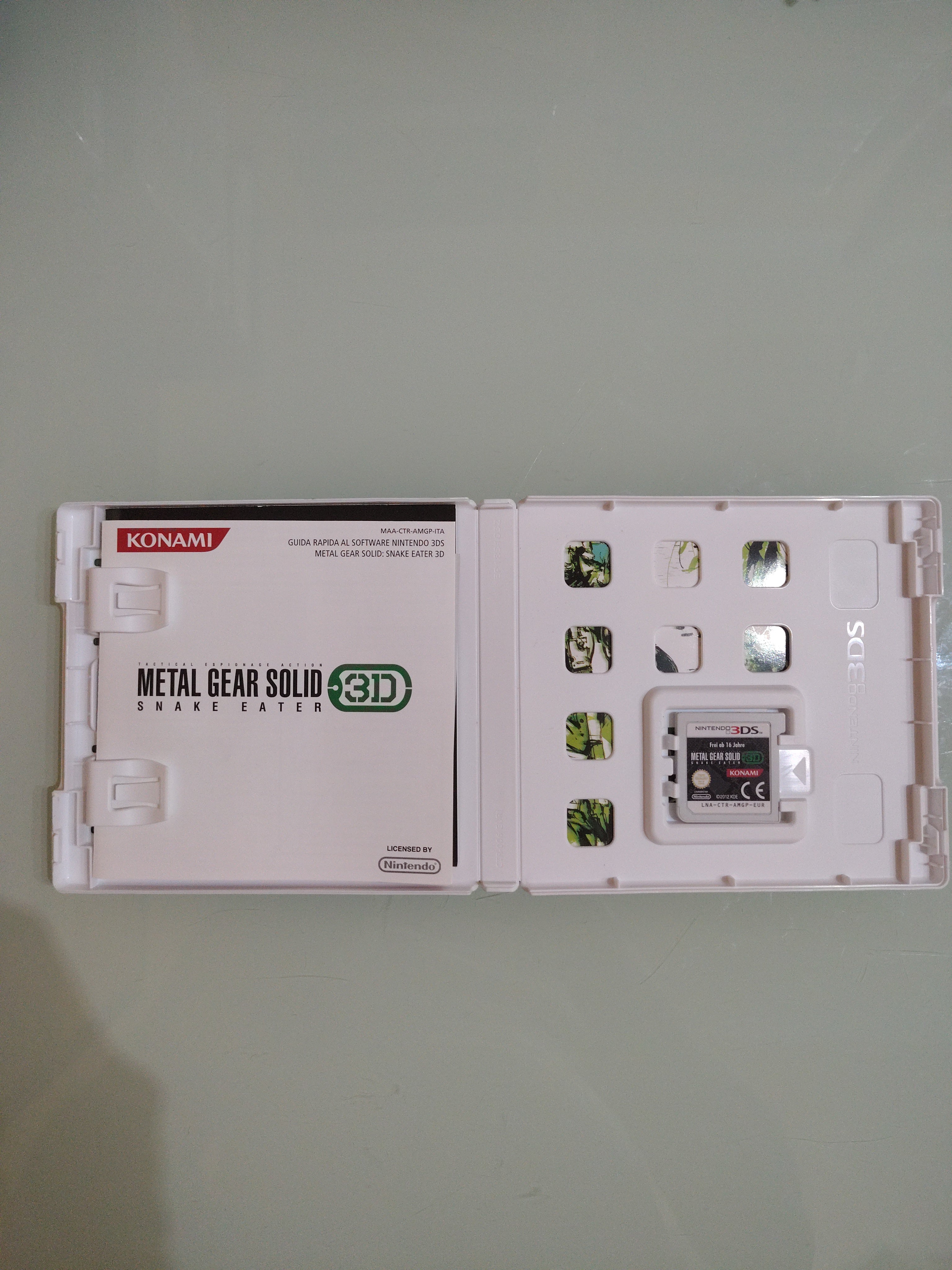 Metal Gear Solid 3D: Snake Eater (Nintendo 3DS, 2012) CIB completo