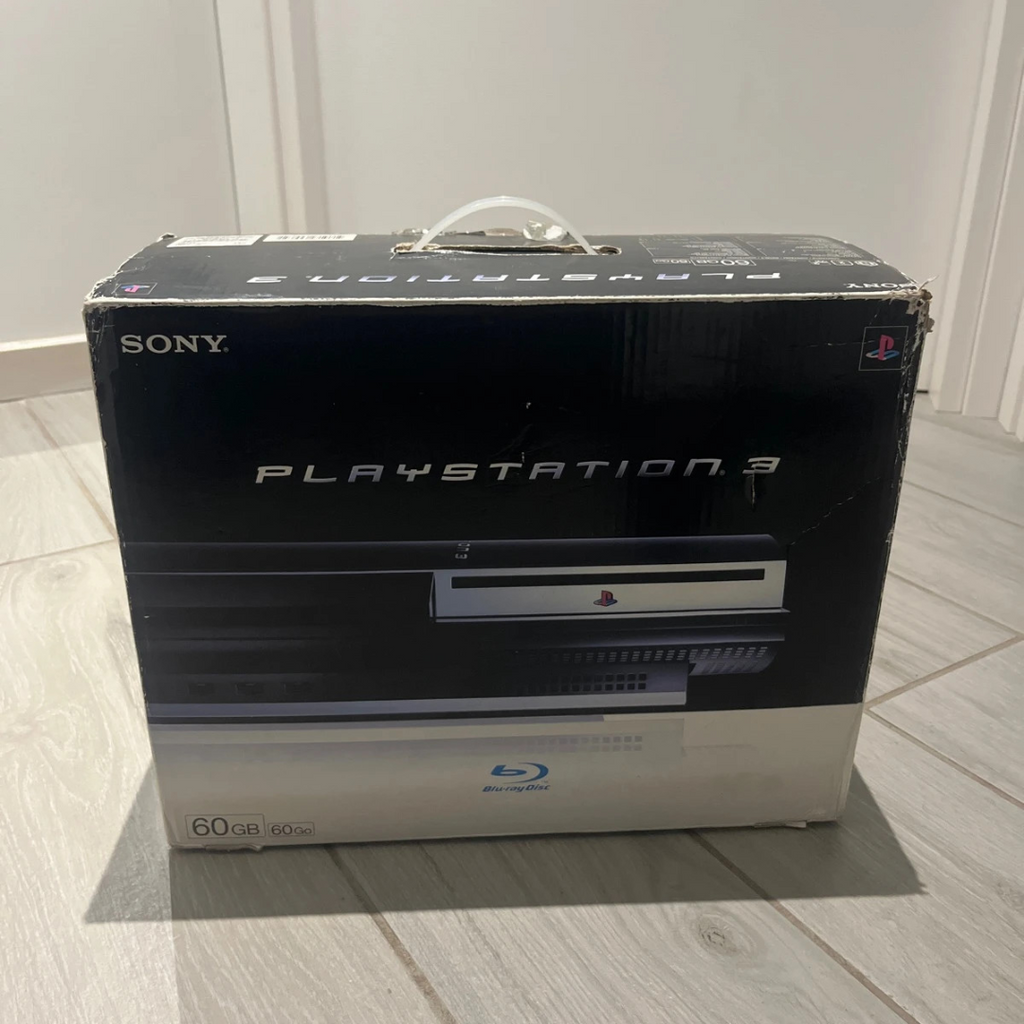 #Sony PlayStation 3 PS3 60GB Console Videogioco Nera Boxata Retrocompatibile