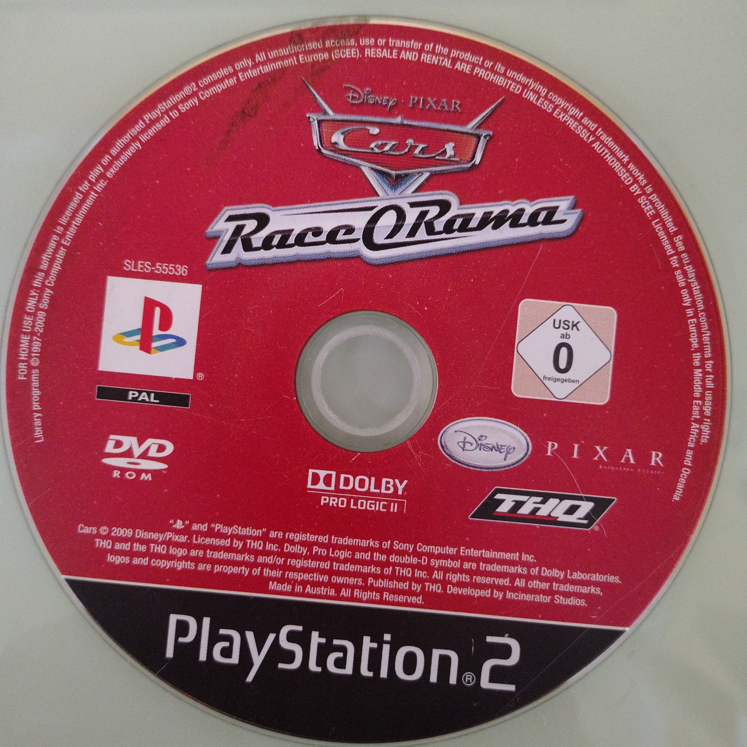 Cars Race-O-Rama ( solo disco)