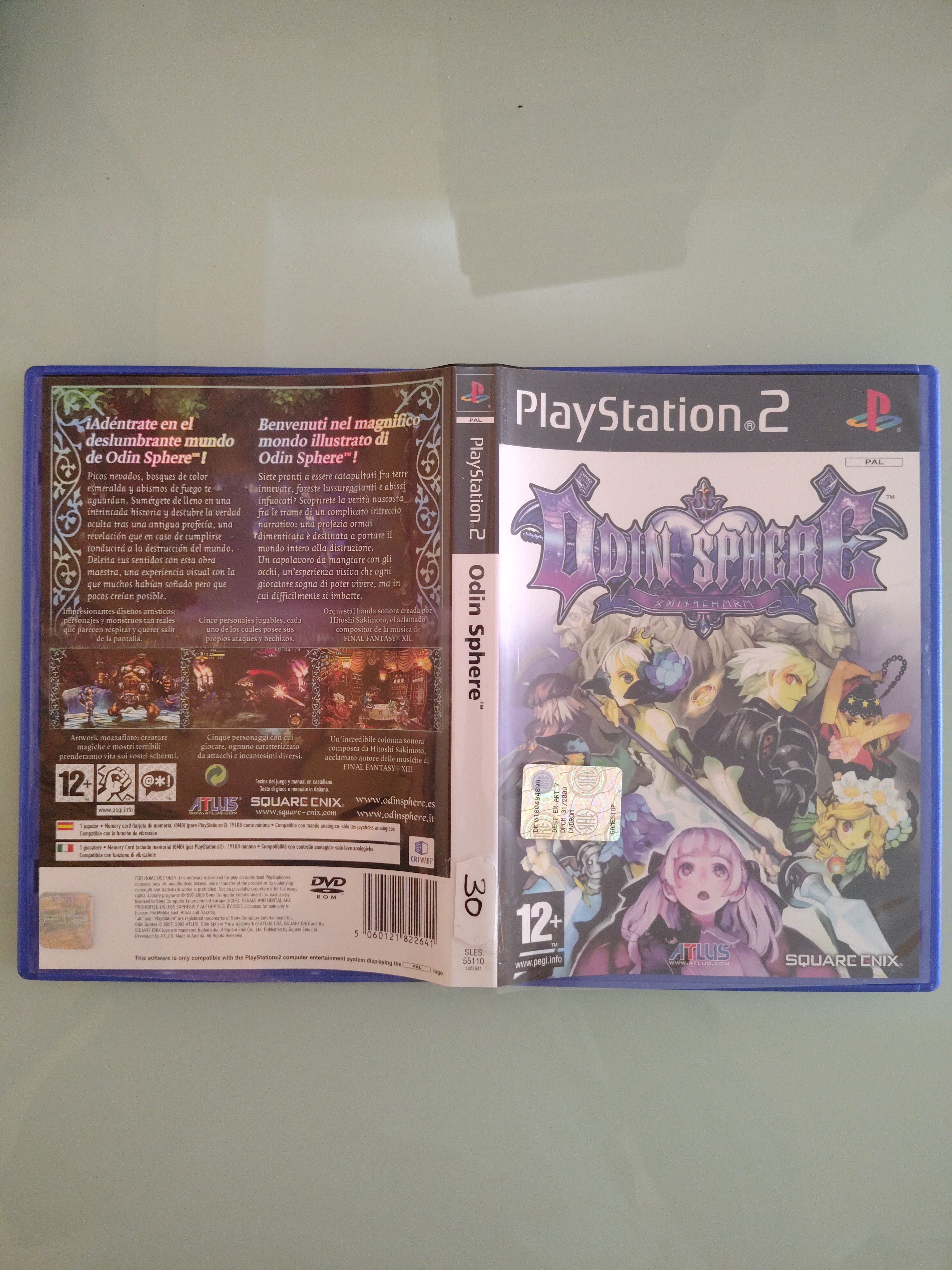 Videogioco Odin Sphere PlayStation 2 PS2 TESTATO disco manuale custodia COMPLETO