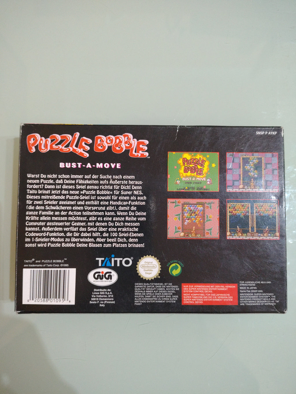 PUZZLE BOBBLE...PAL VERSION