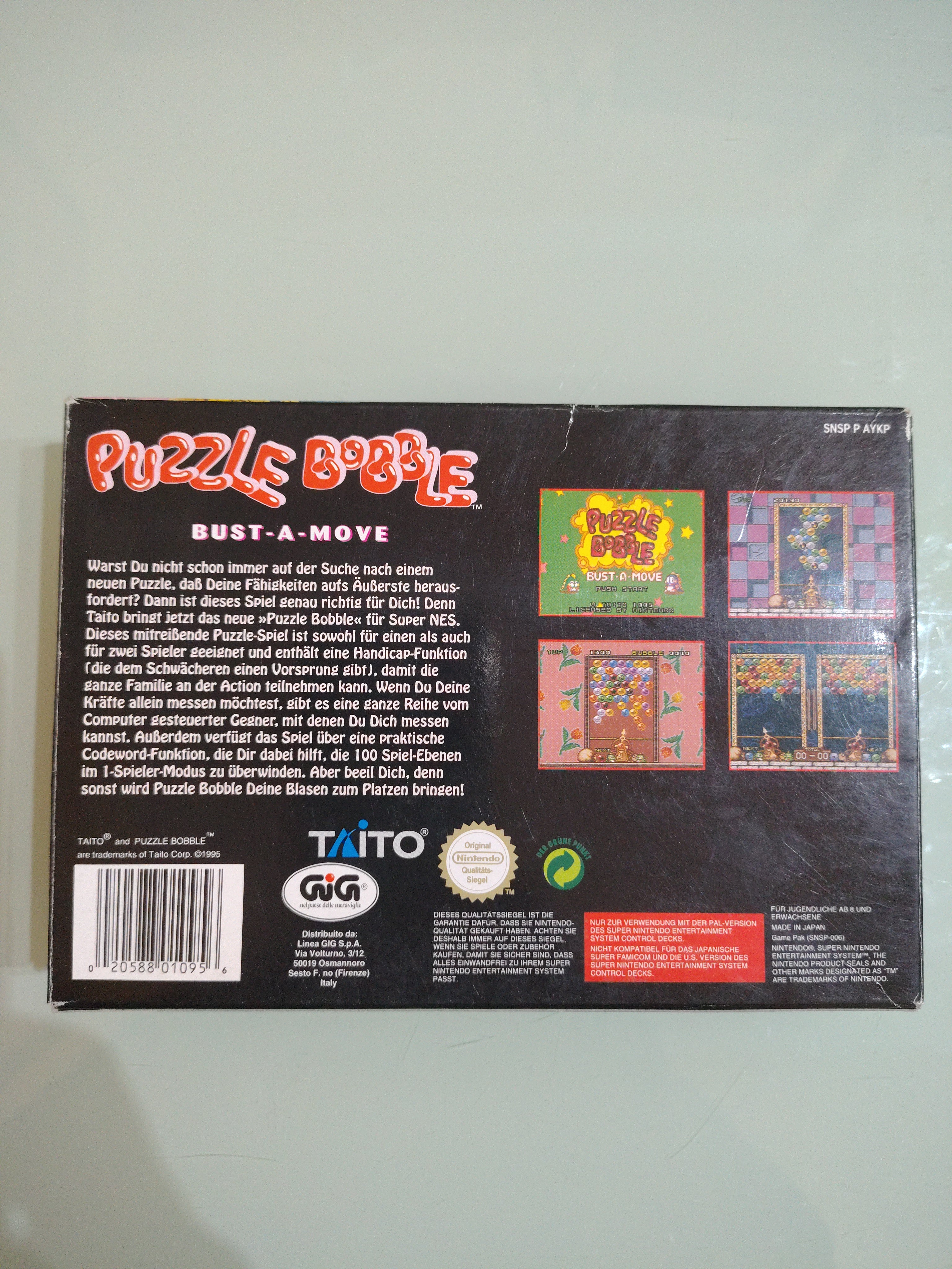PUZZLE BOBBLE...PAL VERSION