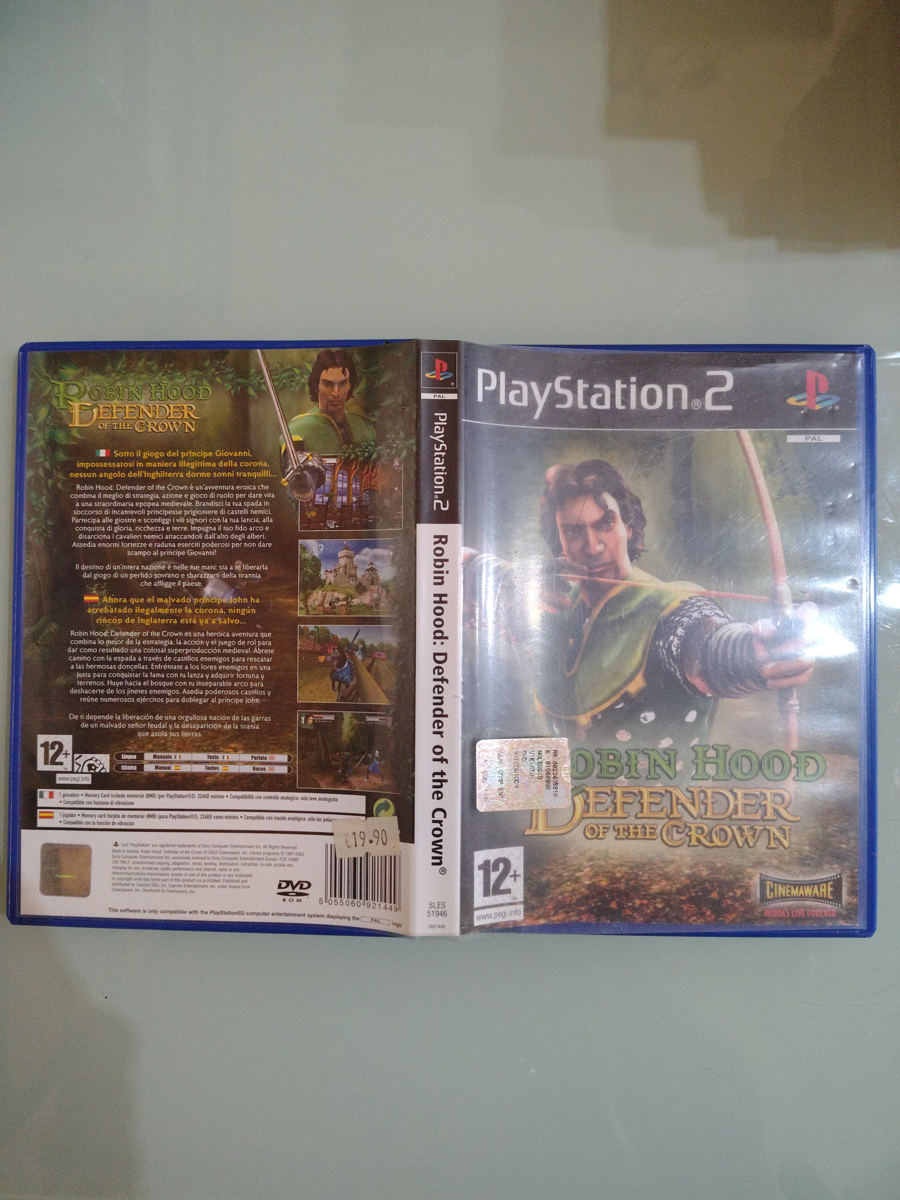 Robin Hood Defender of the Crown PS2 edizione italiana