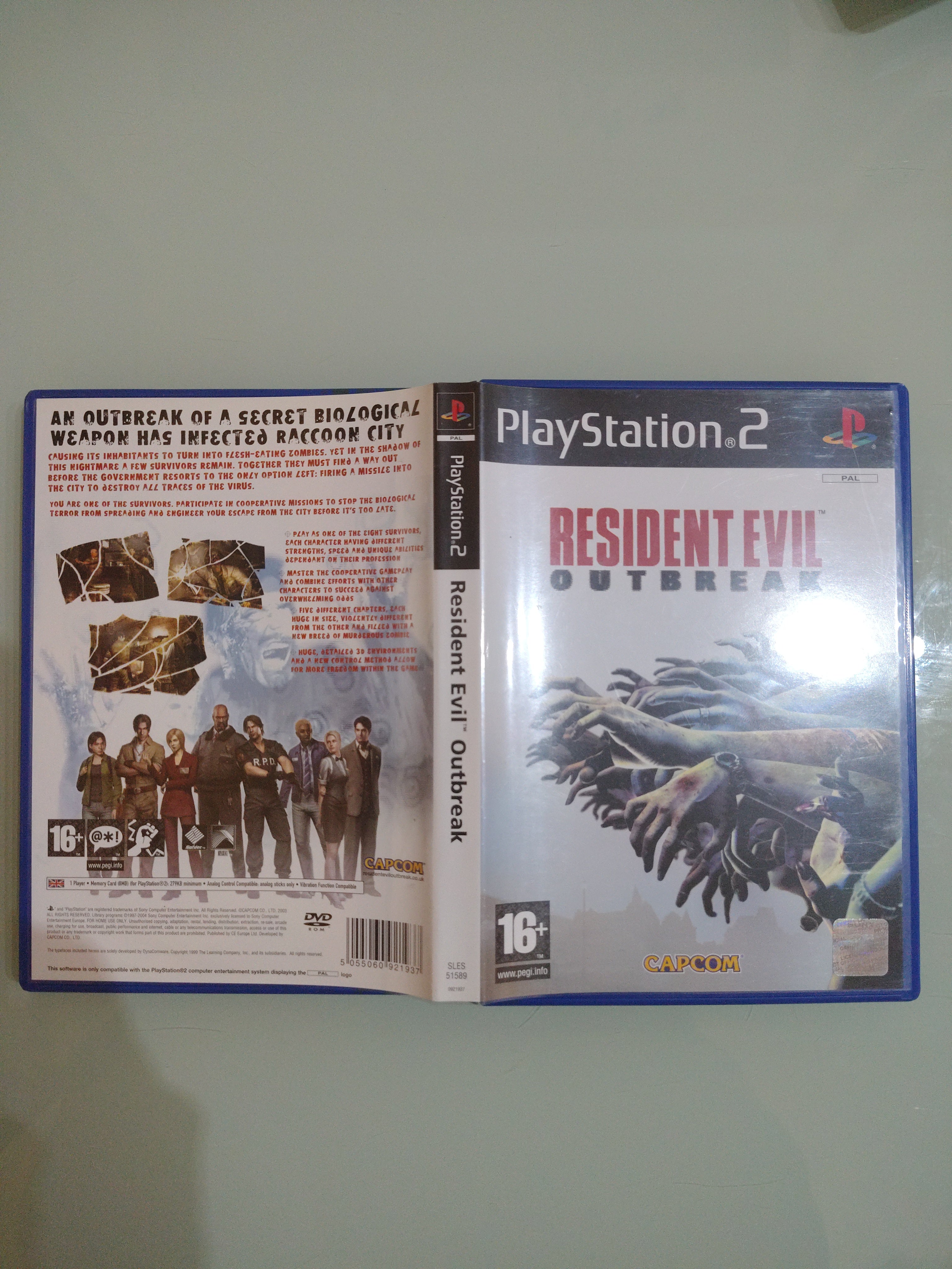 RESIDENT EVIL OUTBREAK - SONY PS2 - USATO PERFETTAMENTE FUNZIONANTE PAL VERSION