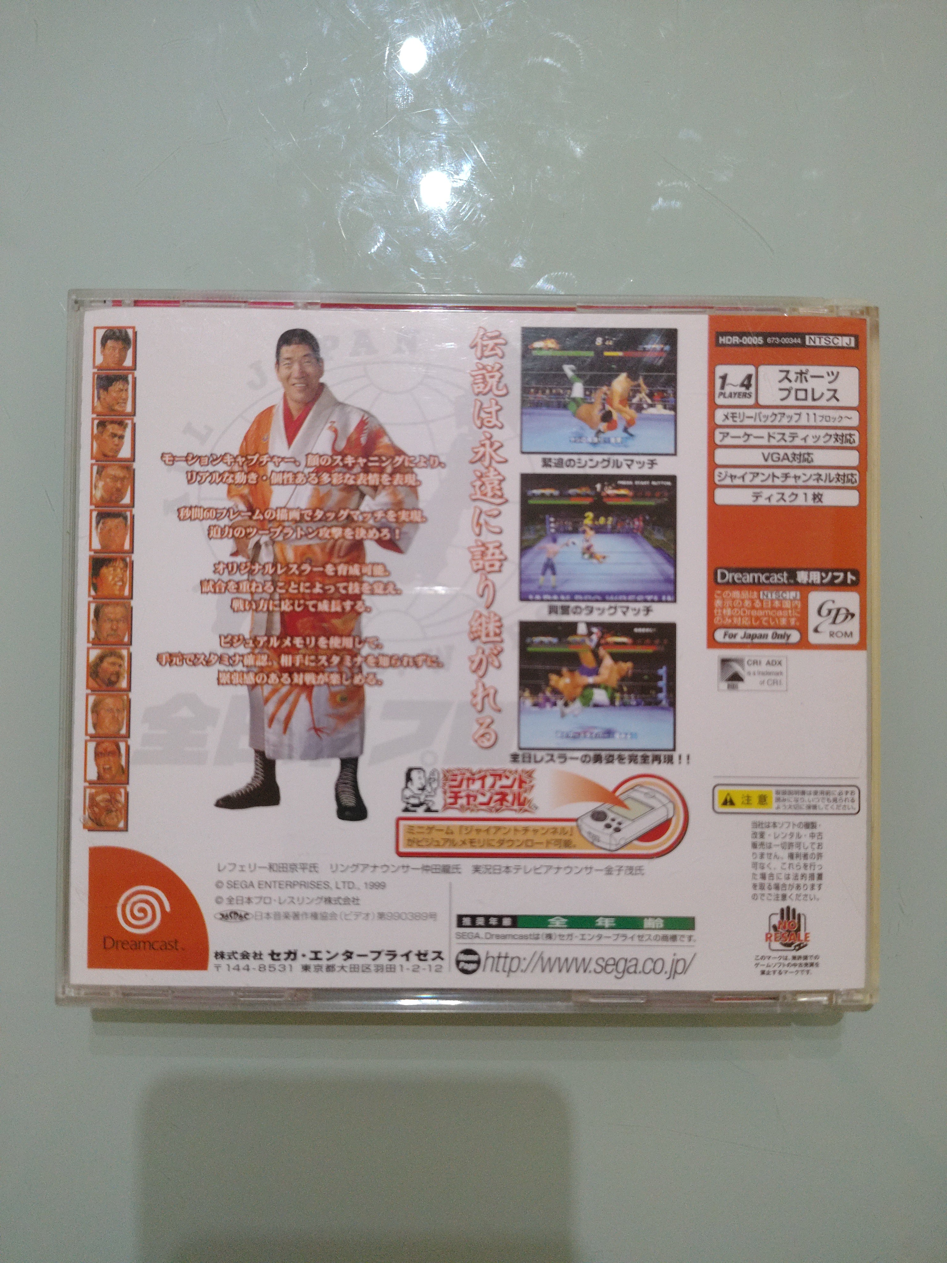 GIANT GRAM ALL JAPAN PRO WRESTLING 2 SEGA DREAMCAST JP JAP GIAPPONESE ORIGINALE