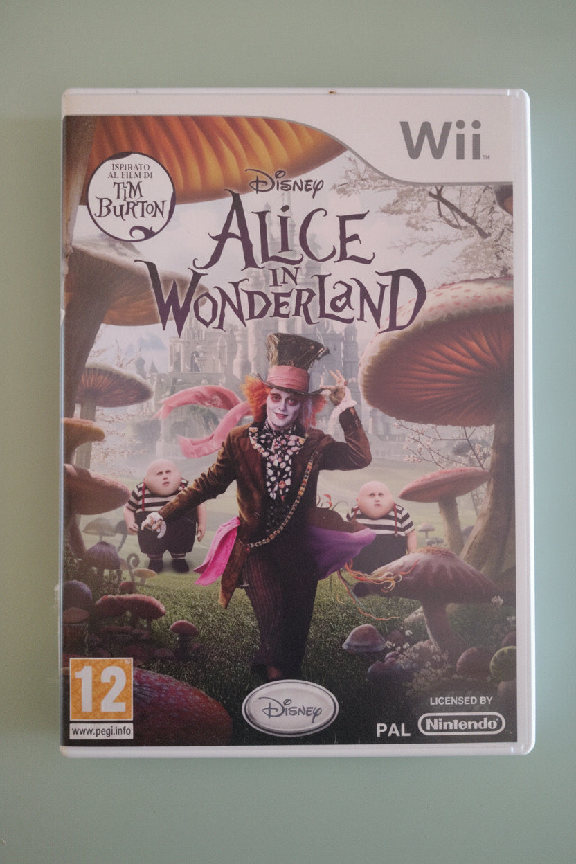 Alice In Wonderland Disney Tim Burton GIOCO NINTENDO WII
