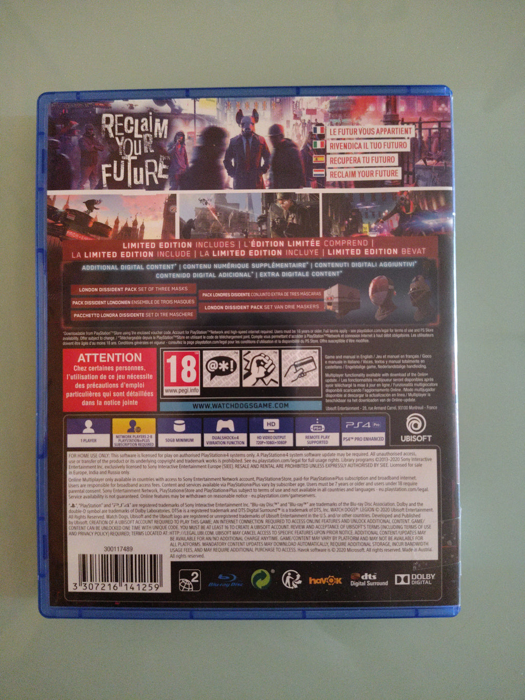 Watch Dogs Legion PS4 Playstation 4 UBISOFT
