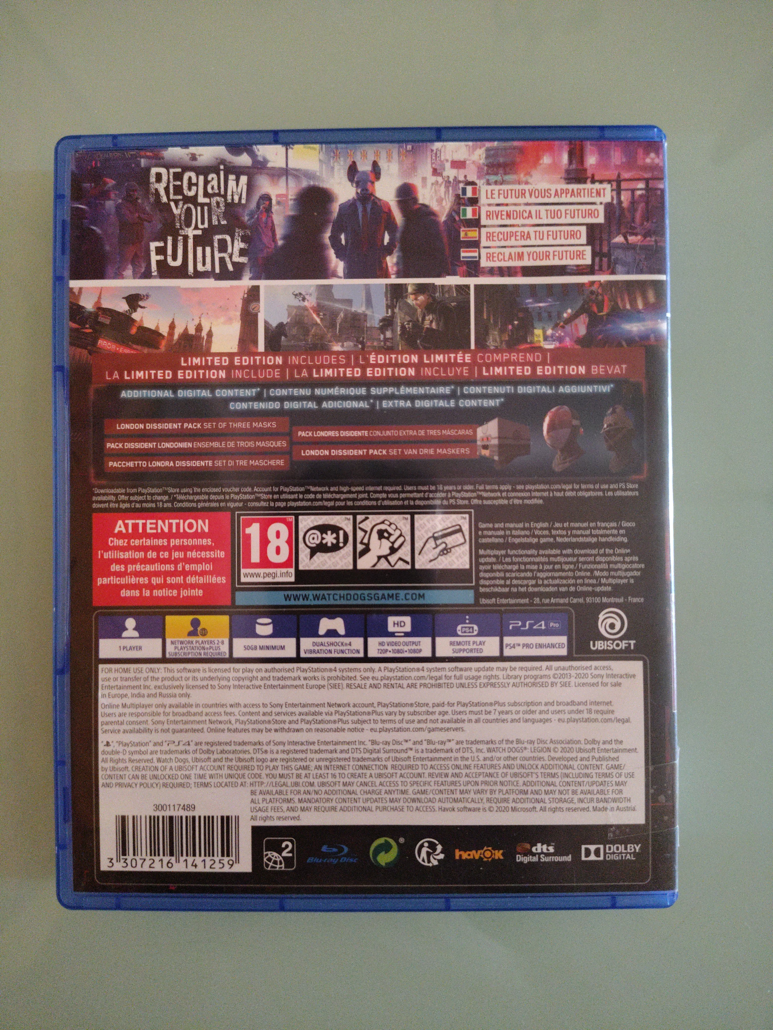 Watch Dogs Legion PS4 Playstation 4 UBISOFT