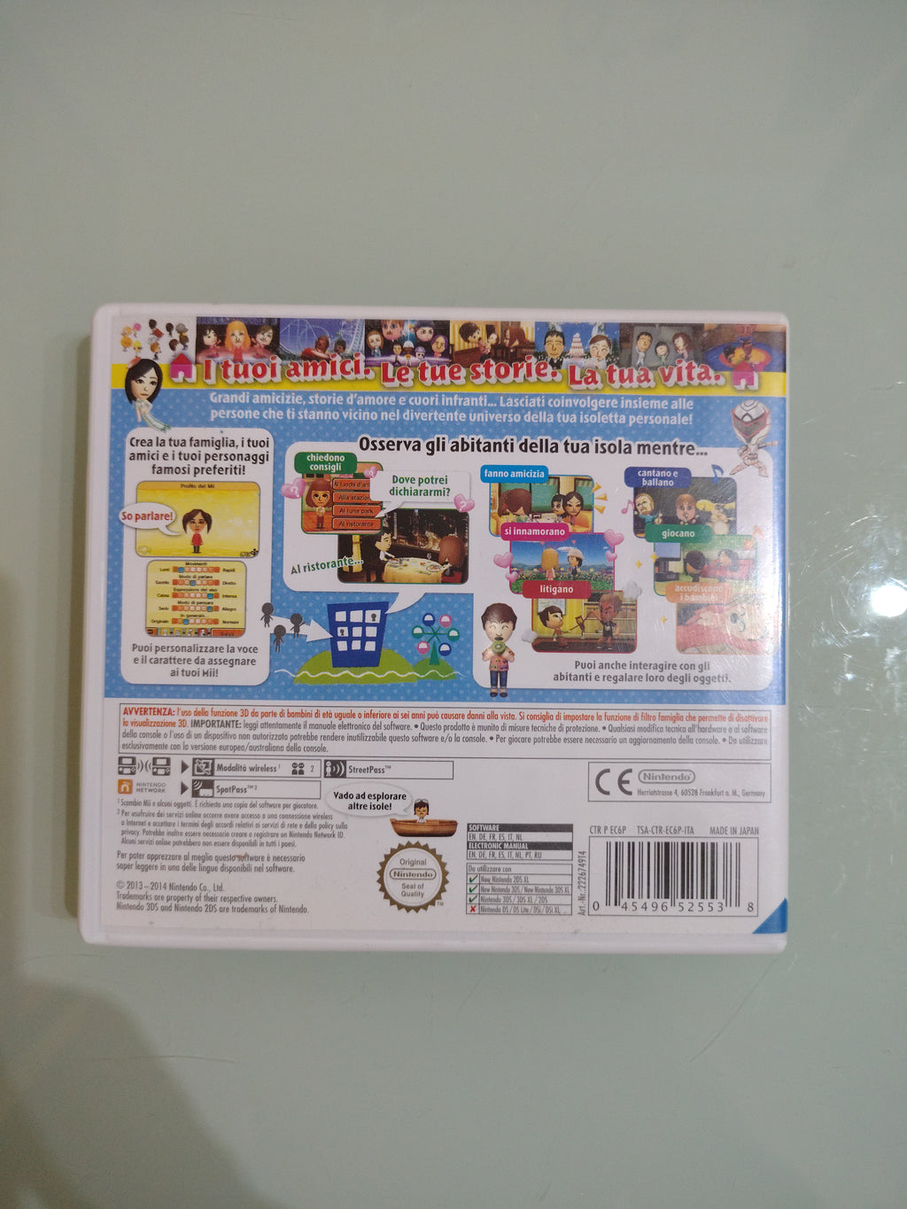 Tomodachi Life GIOCO 3DS 2DS VERSIONE ITALIANA