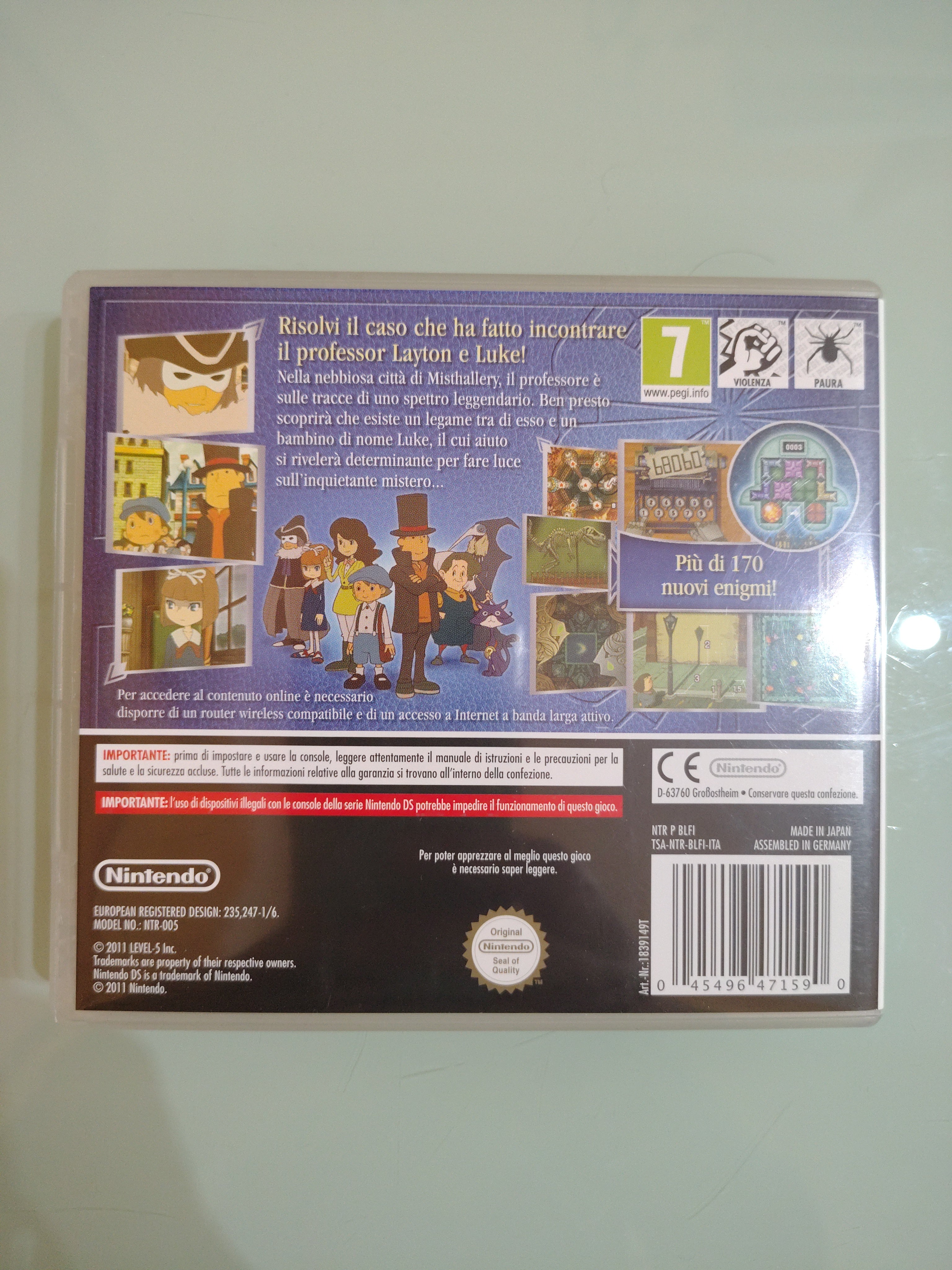 IL PROFESSOR LAYTON E IL RICHIAMO DELLO SPETTRO - NINTENDO DS