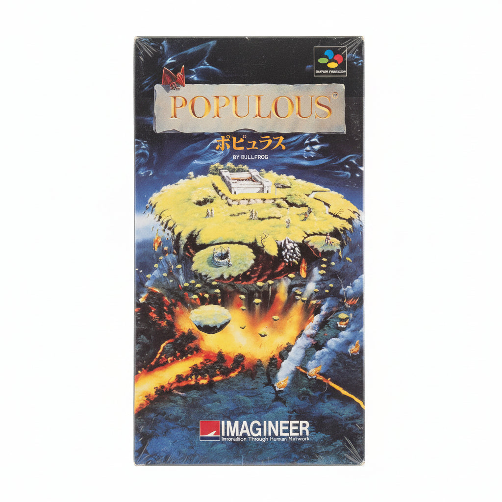 POPULOUS NINTENDO SUPER FAMICOM SNES 16BIT IMPORT NTSC  JAP
