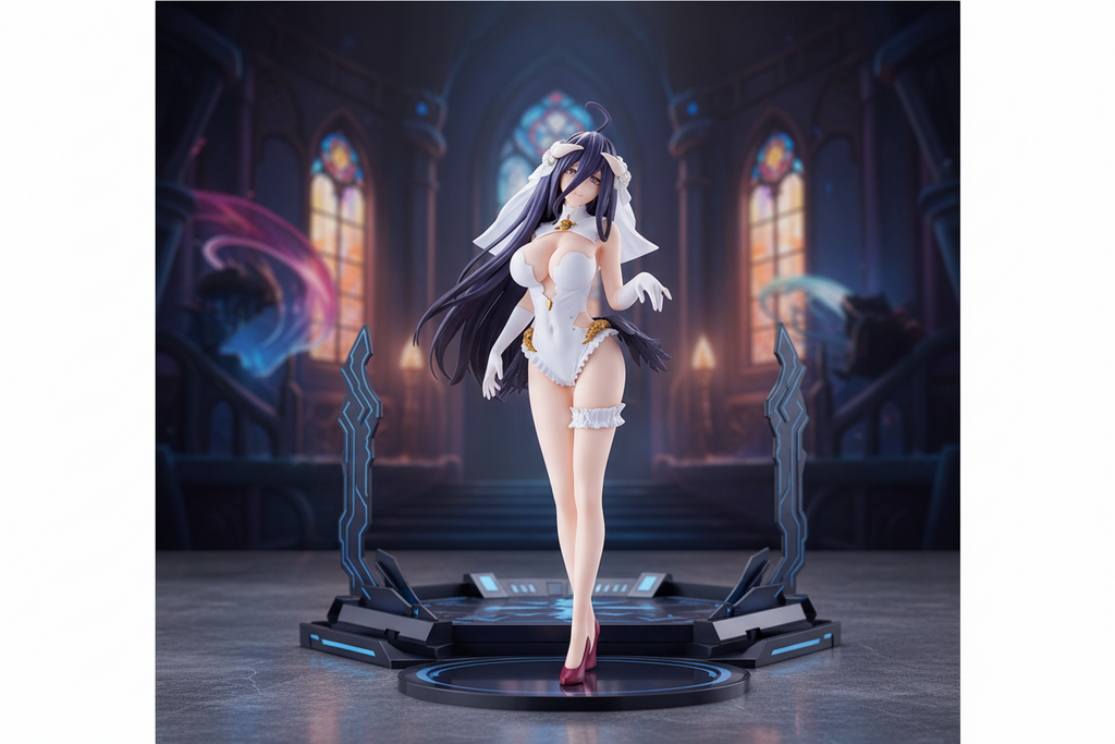 Figurina OVERLORD Albedo GLITTER & GLAMOURS - MATRIMONIO ver. - BANPRESTO Nuovo
