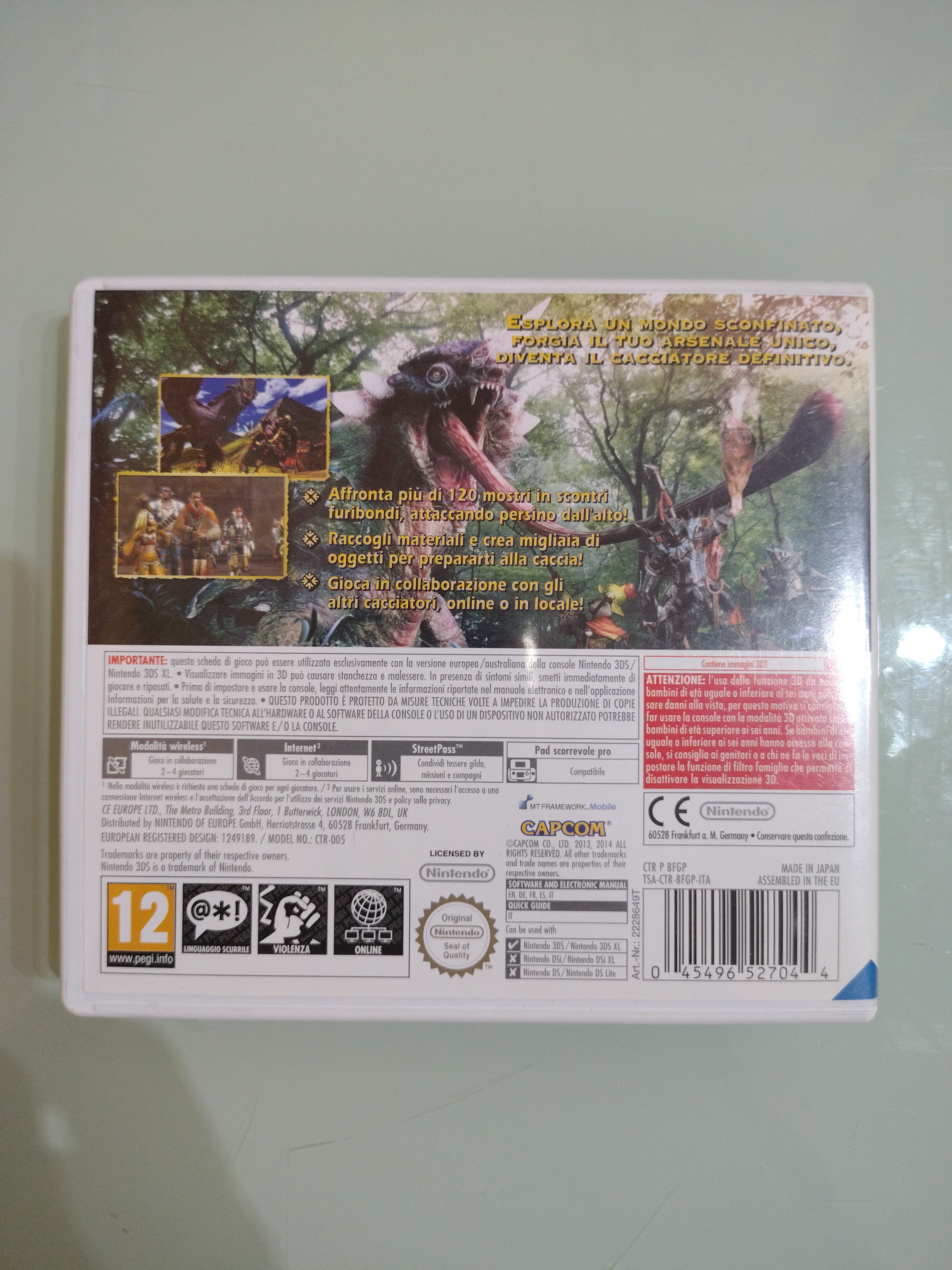 MONSTER HUNTER 4 ULTIMATE NINTENDO 3DS ITA CAPCOM
