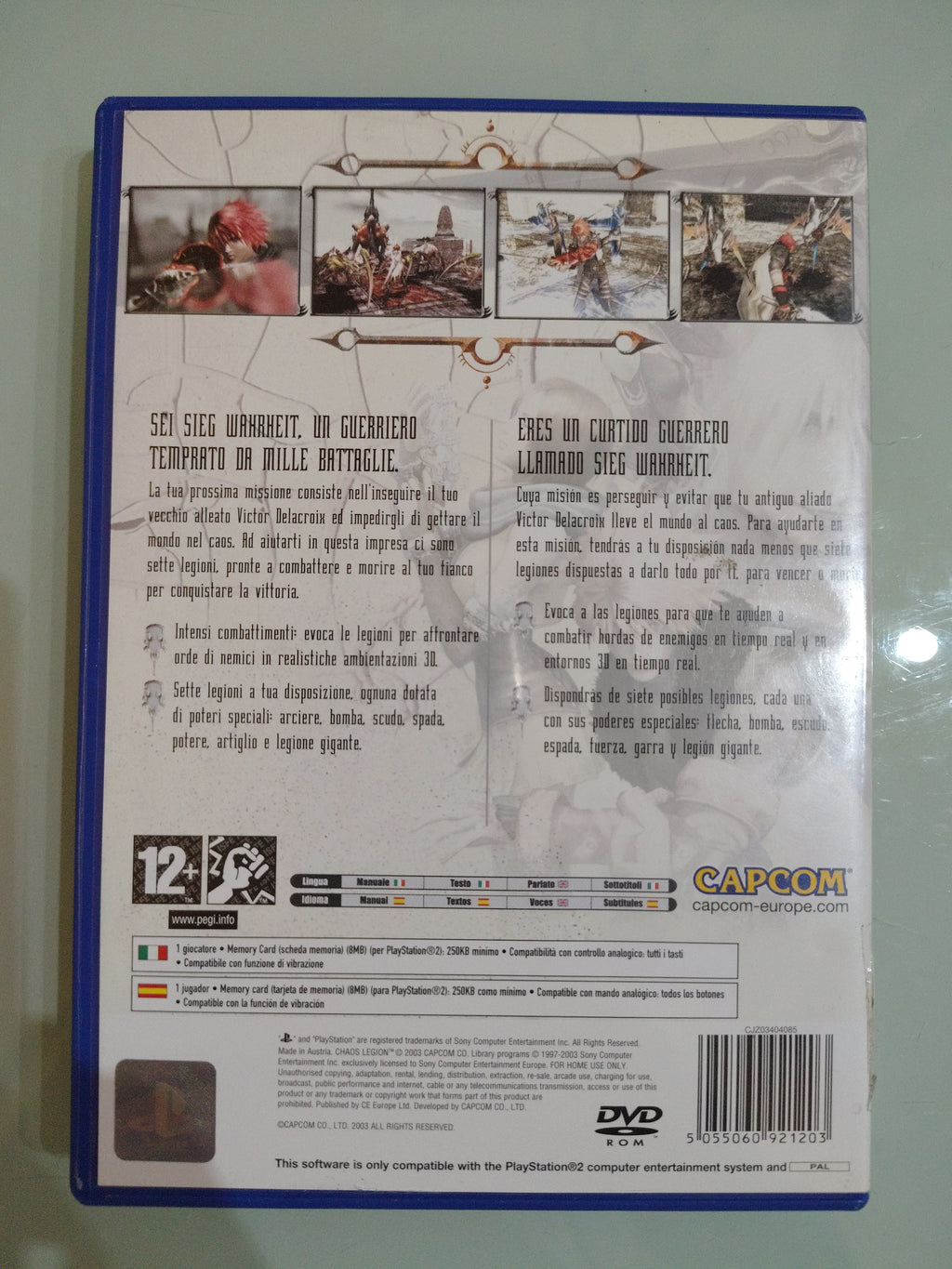 Sony PlayStation 2 Ps2 Chaos Legion Capcom Video Game