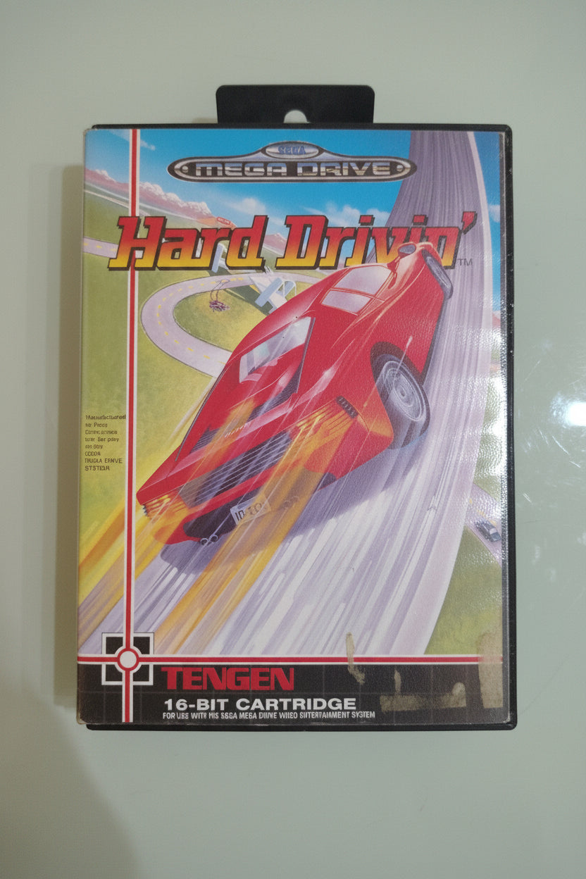 Hard Drivin' • SEGA Mega Drive Game  Manuale (1991)