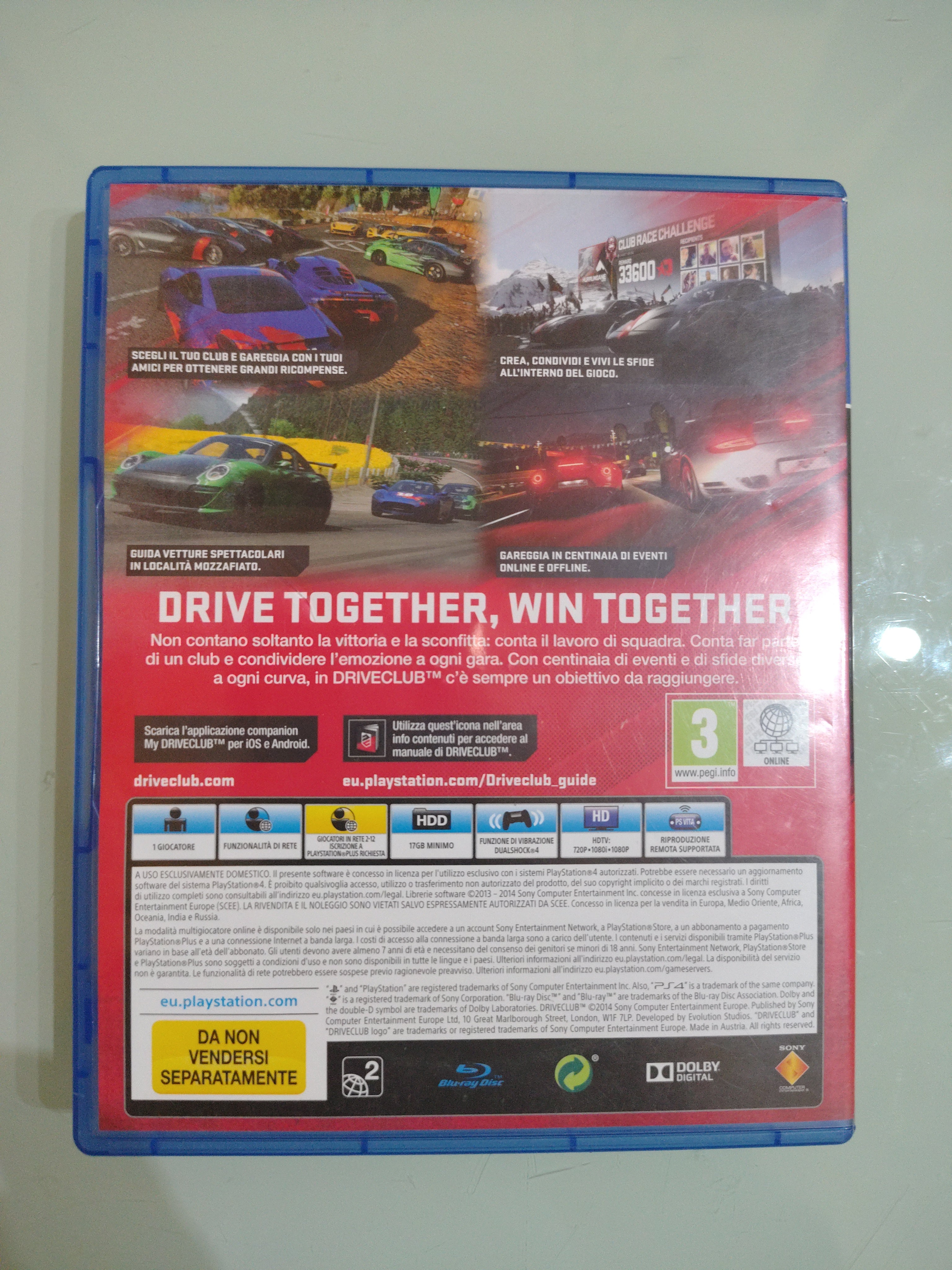 Drive Club  Sony Playstation 4 PAL