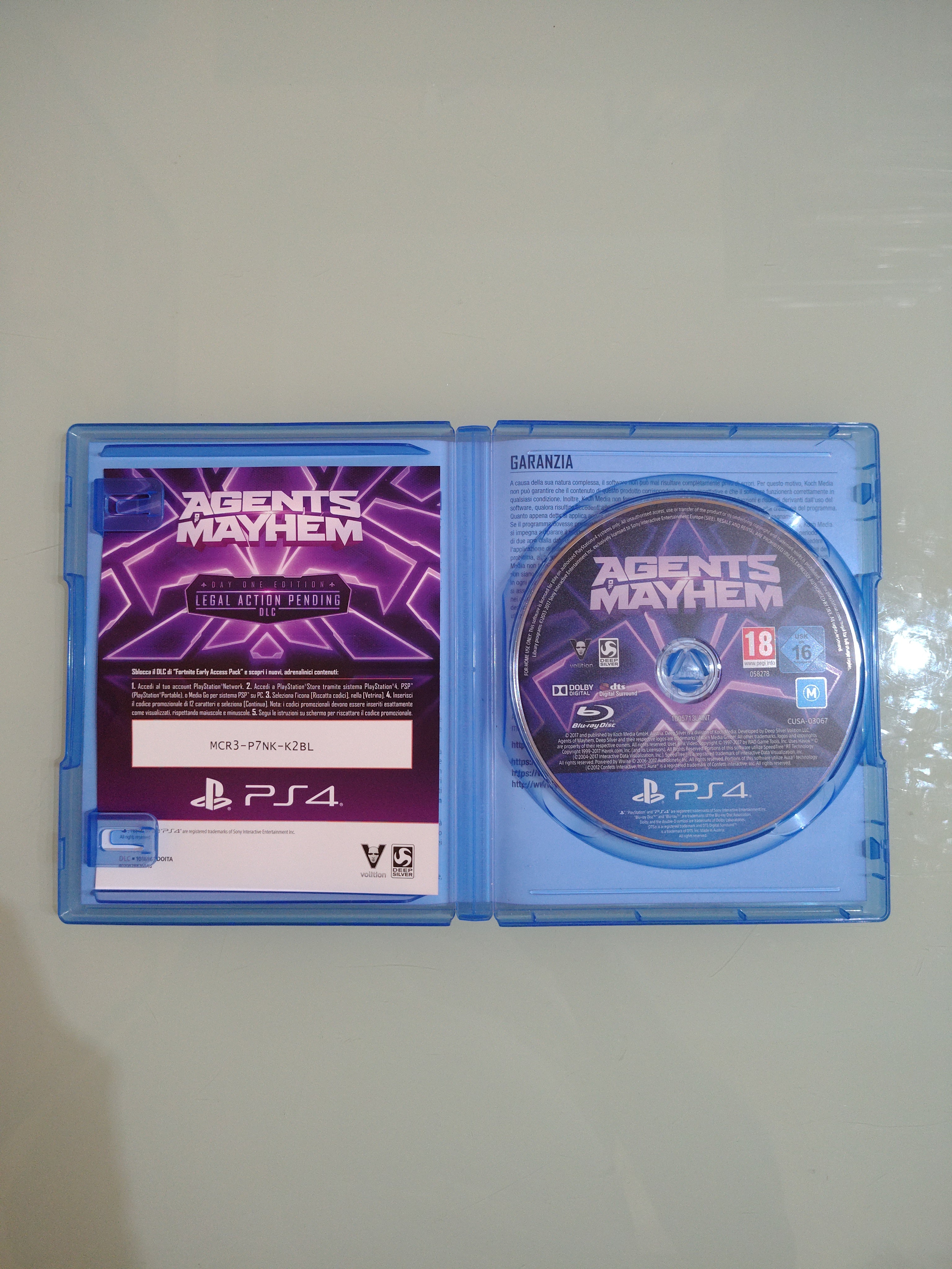 AGENTS OF MAYHEM  PLAYSTATION 4 GIOCO USATO PER DI DA X AZIONE COMPLETO