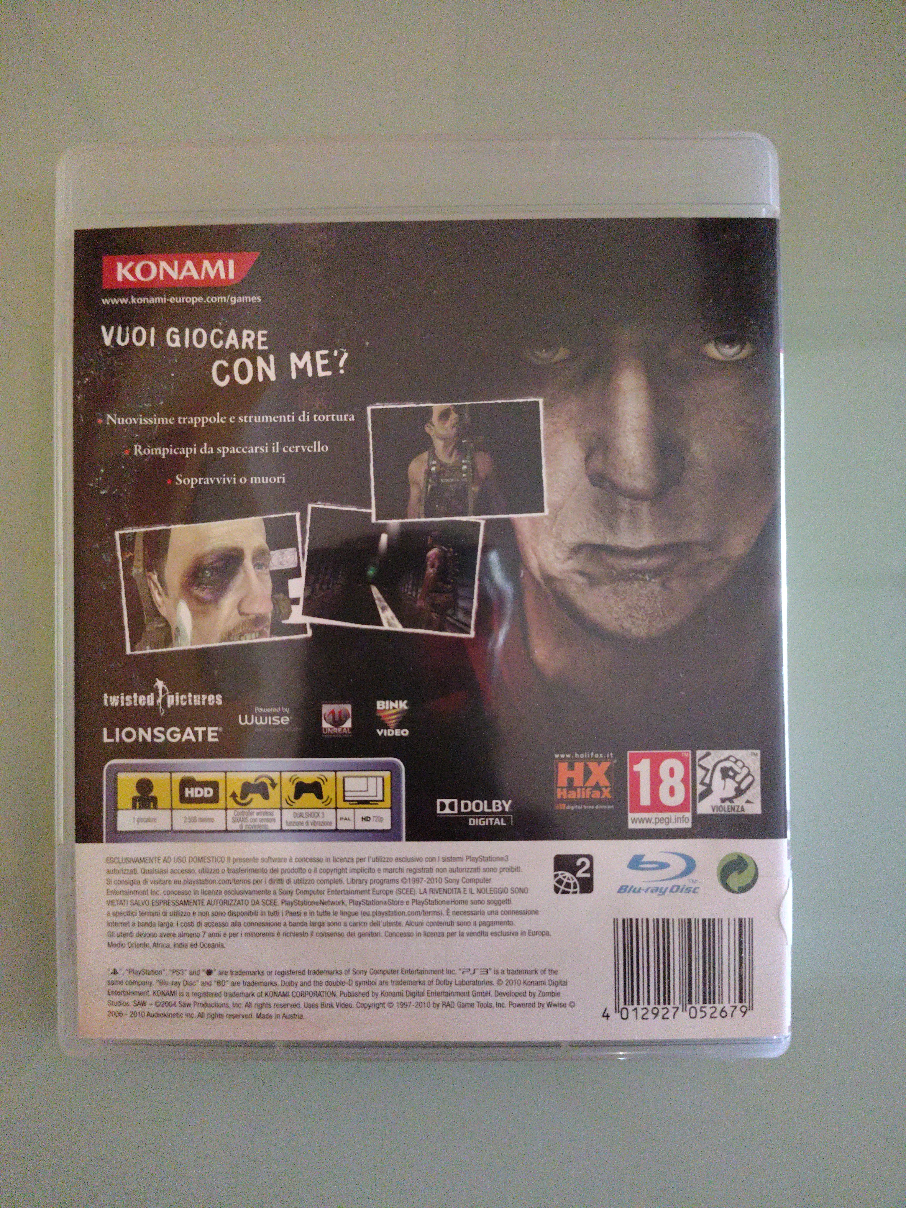 SAW II - FLESH & blood -  PS3  FOR COLLECTORS RARO