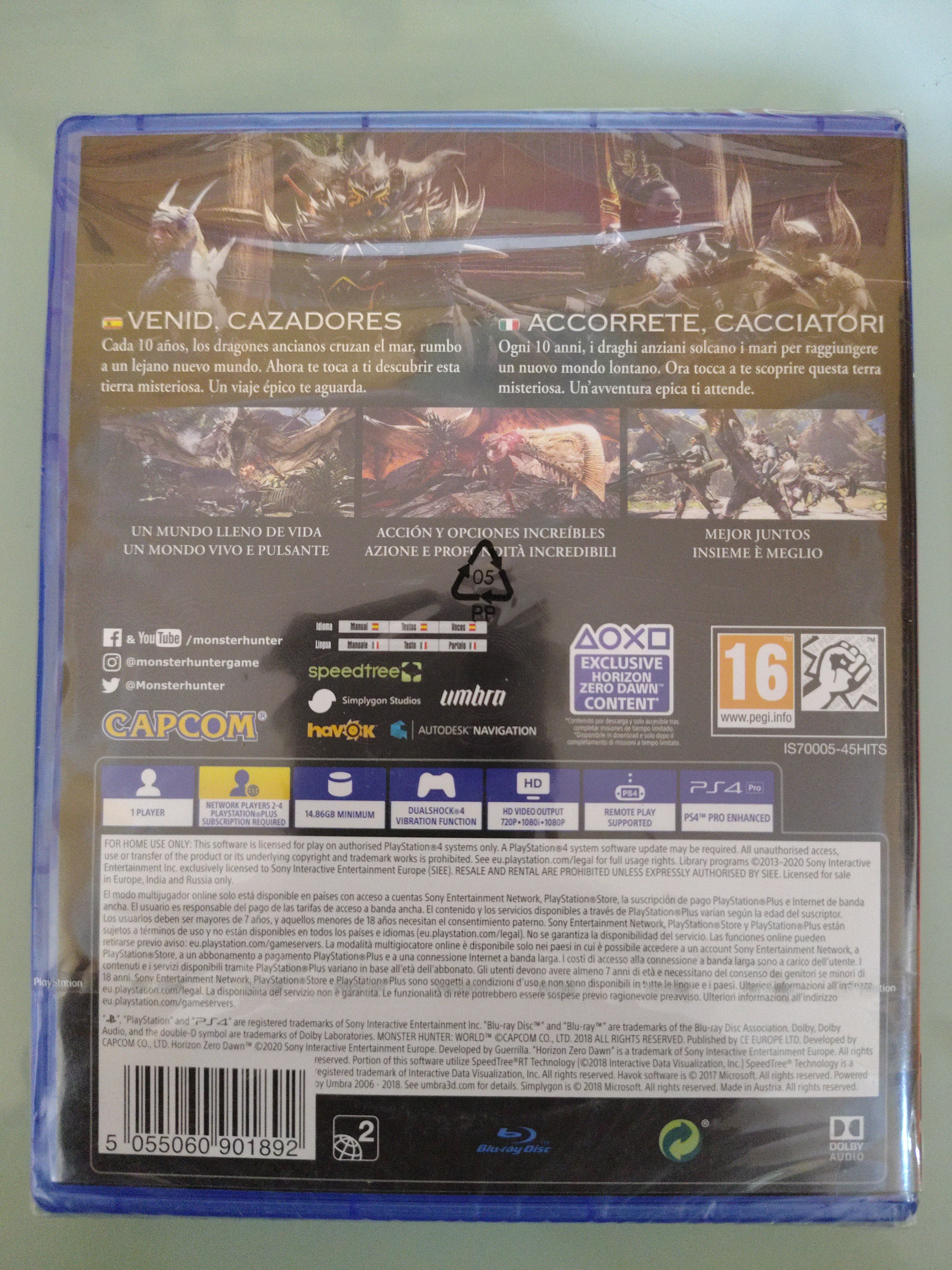 Monster Hunter World ( sigillato )