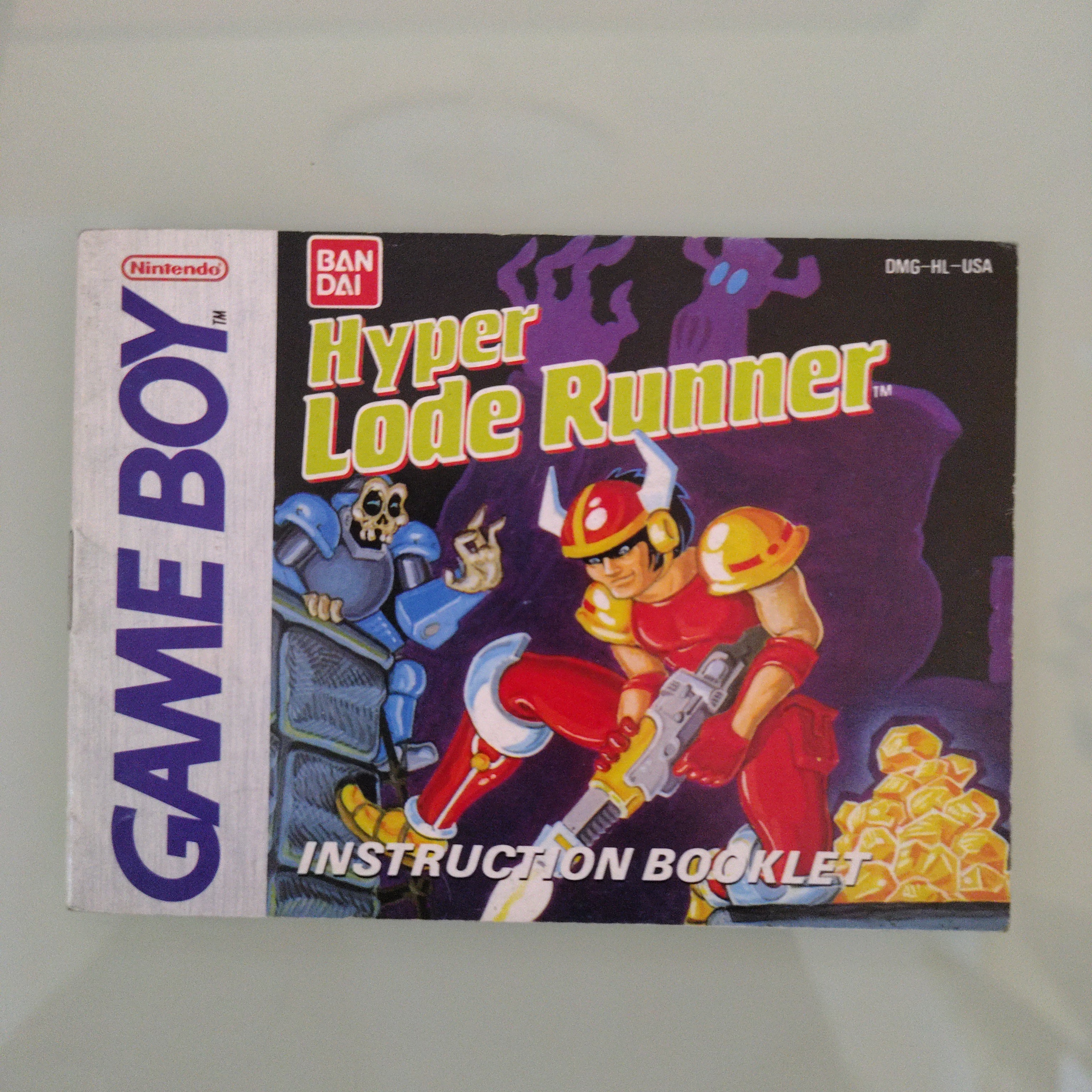 Hyper Lode Runner Nintendo Game Boy Manuale Istruzioni Libretto