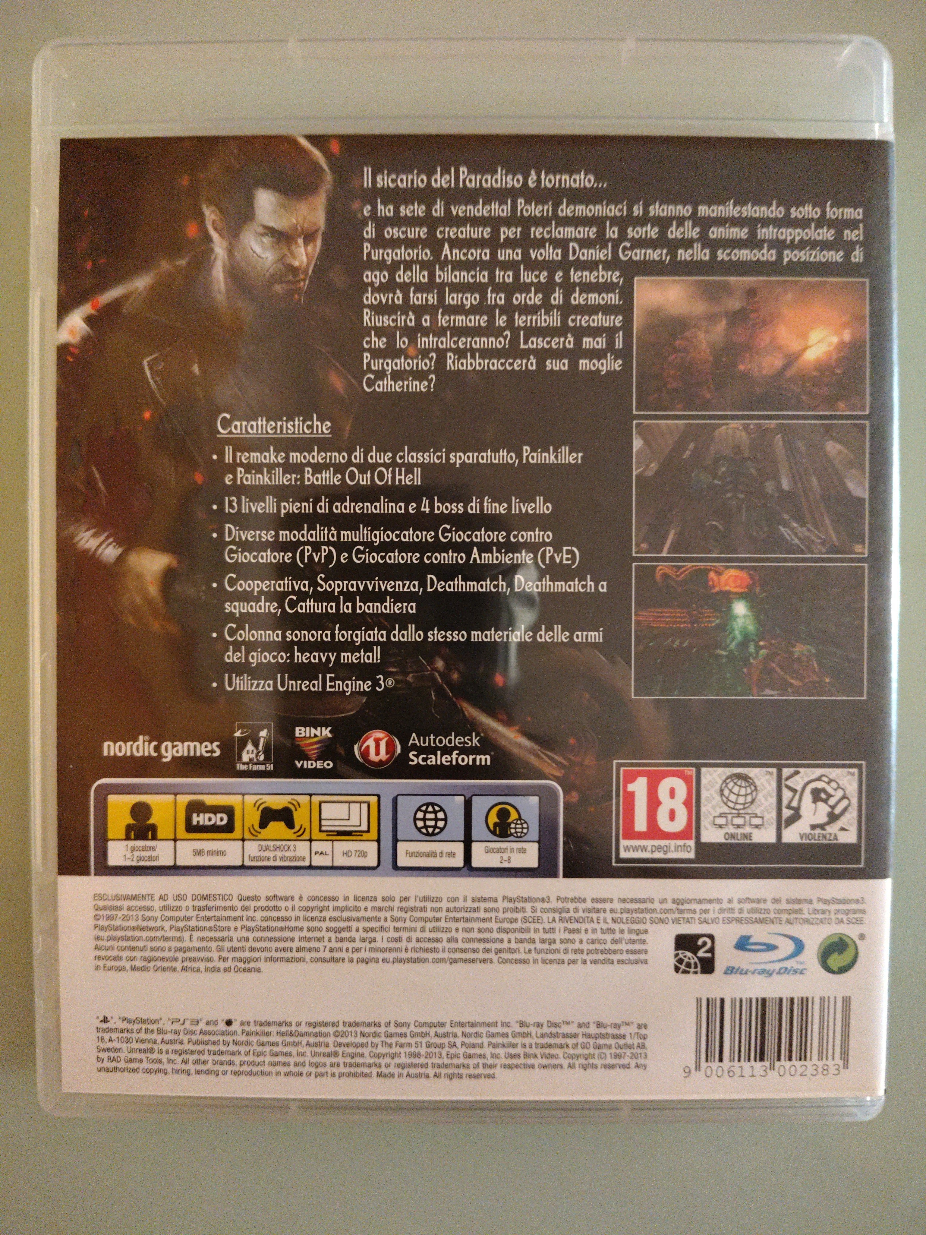 PAINKILLER HELL & DAMNATION UNCUT  RARO
