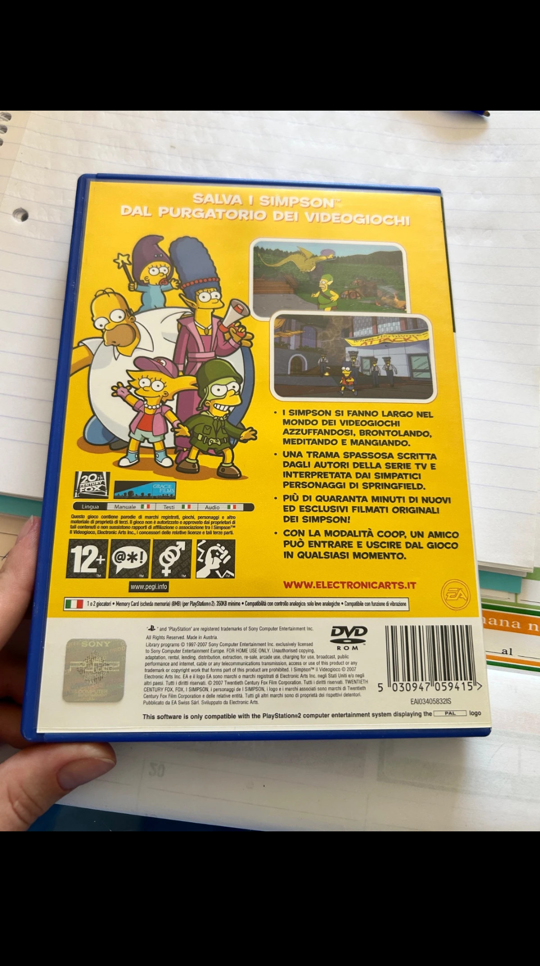 I SIMPSON VIDEOGIOCO PRIMA STAMPA  ITALIANO