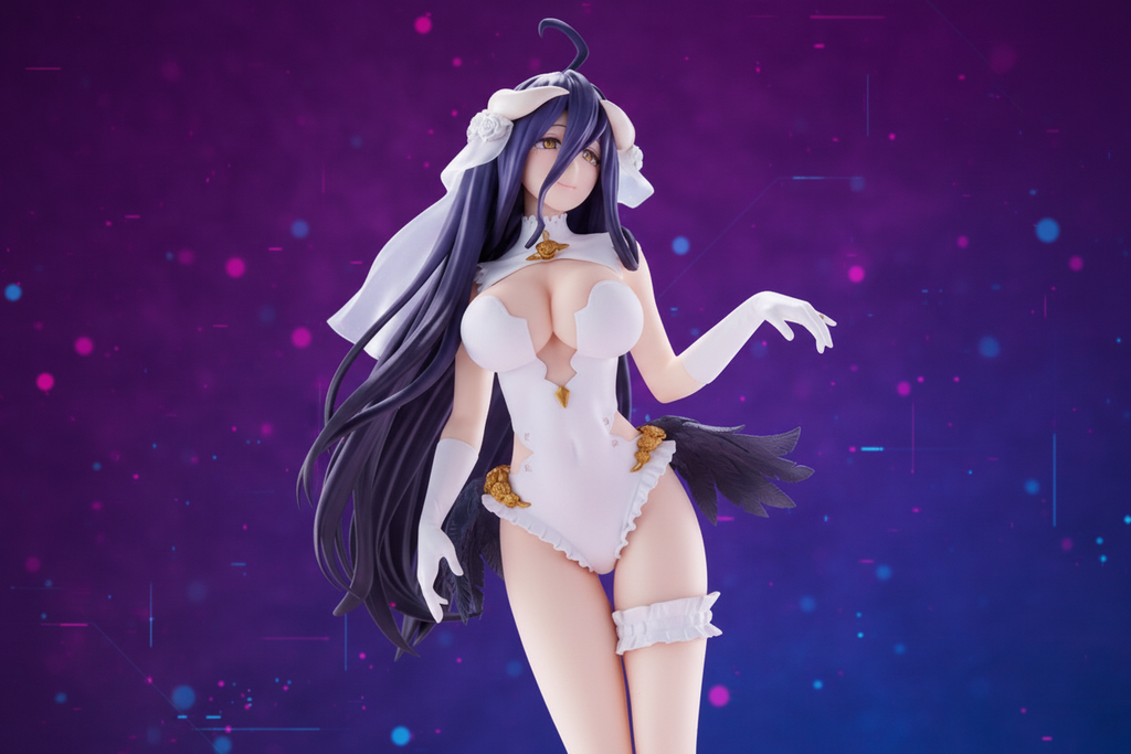 Figurina OVERLORD Albedo GLITTER & GLAMOURS - MATRIMONIO ver. - BANPRESTO Nuovo