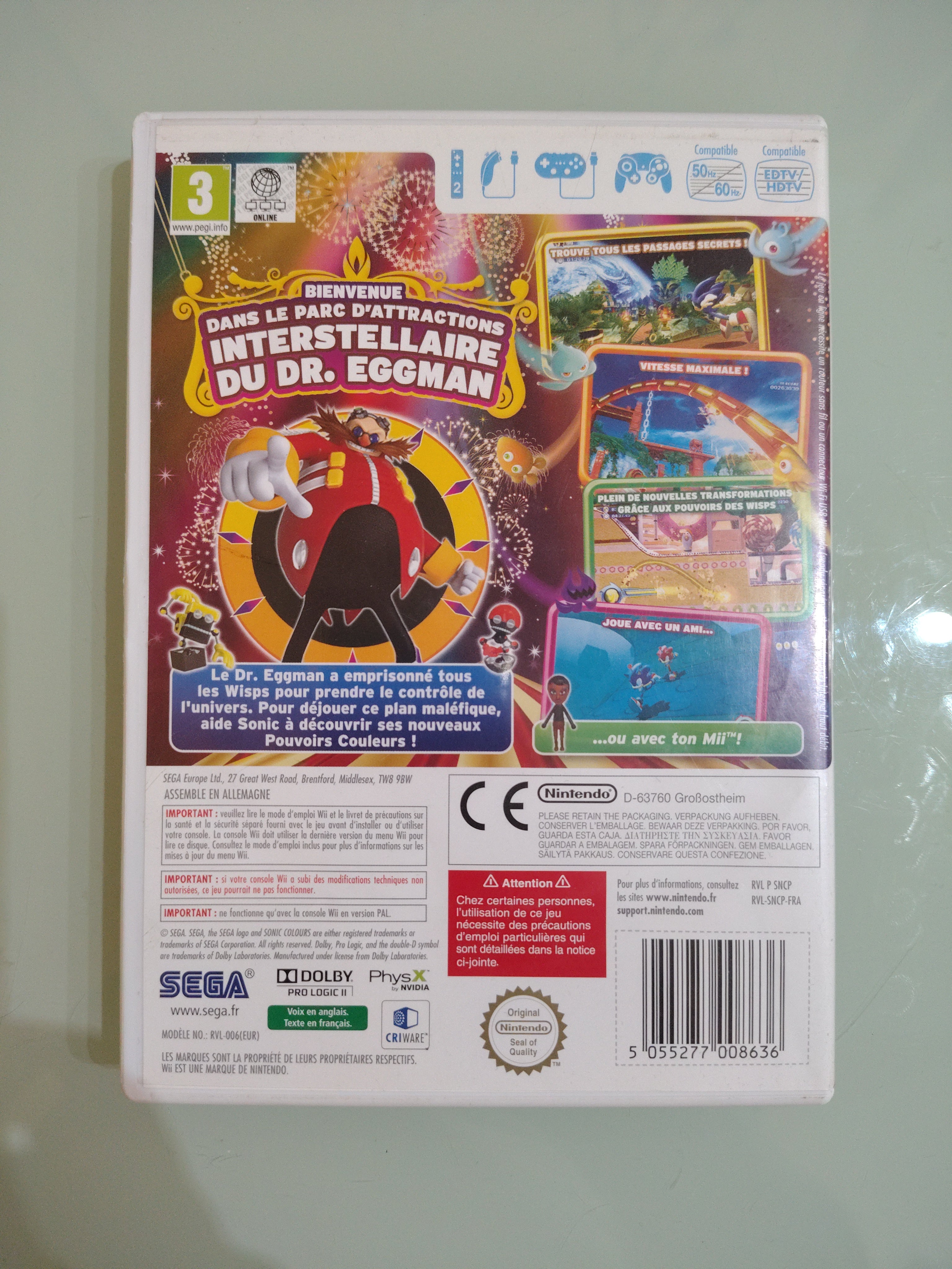 Sonic Colours GIOCO WII VERSIONE PAL MULTILINGUE