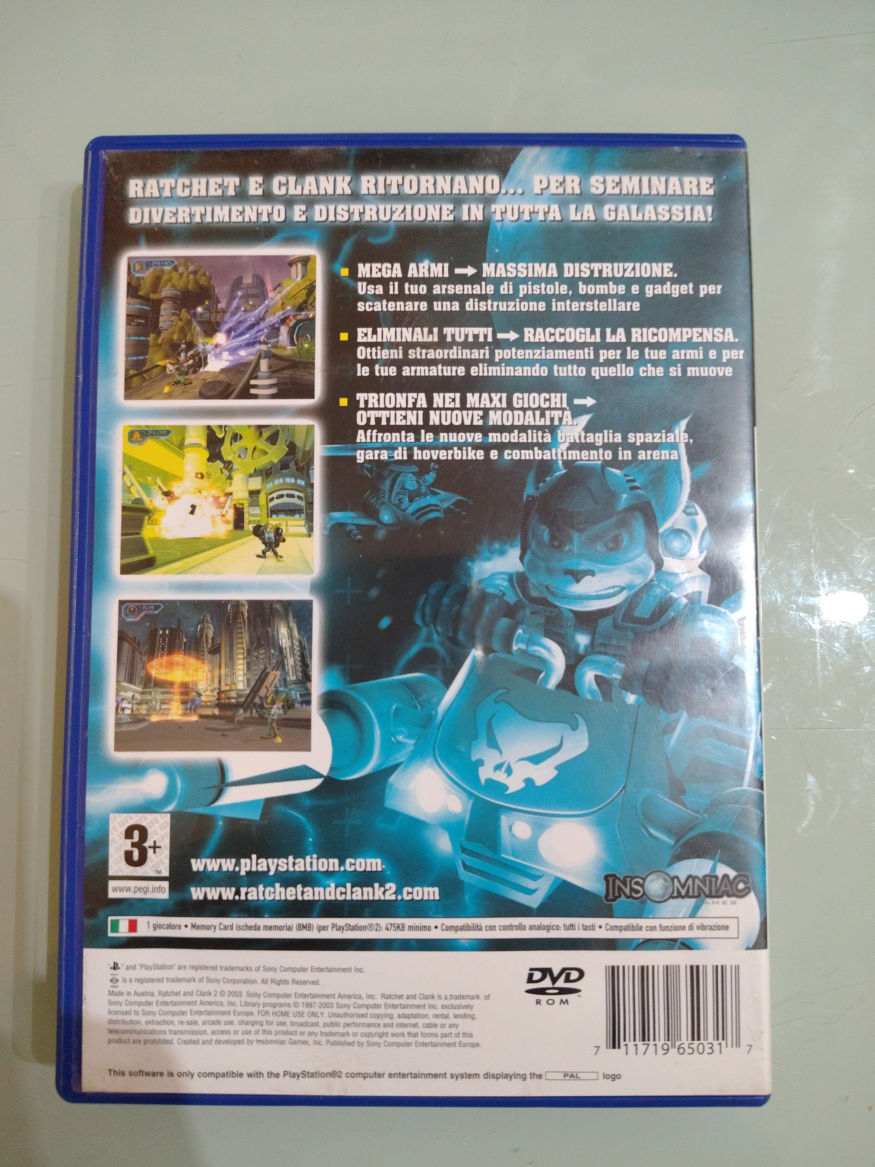 Ratchet e Clank Fuoco a Volontà PS2 Sony Playstation 2 PAL ITA