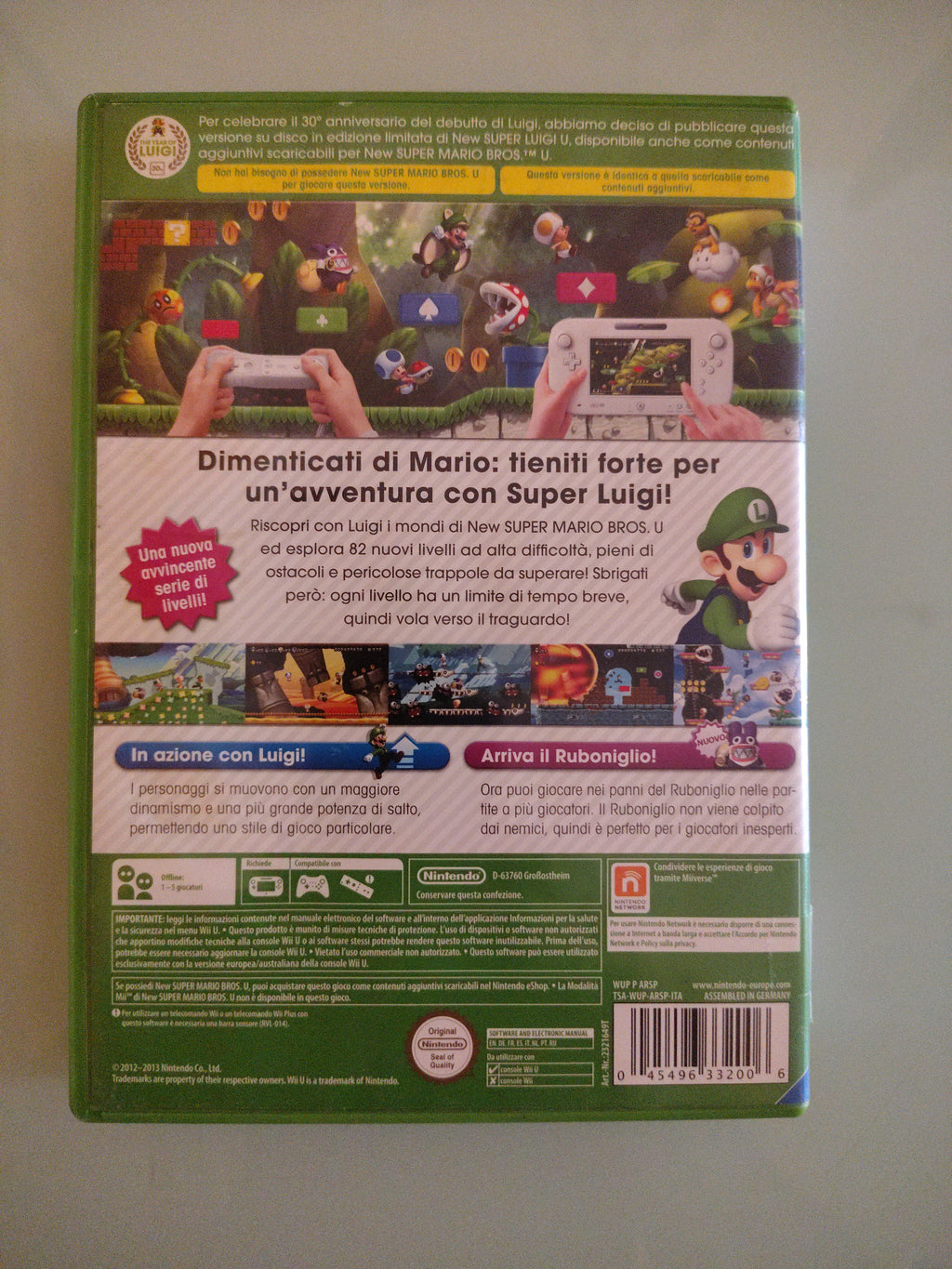 NEW SUPER LUIGI U  WII U  PERFETTO ITALIANO