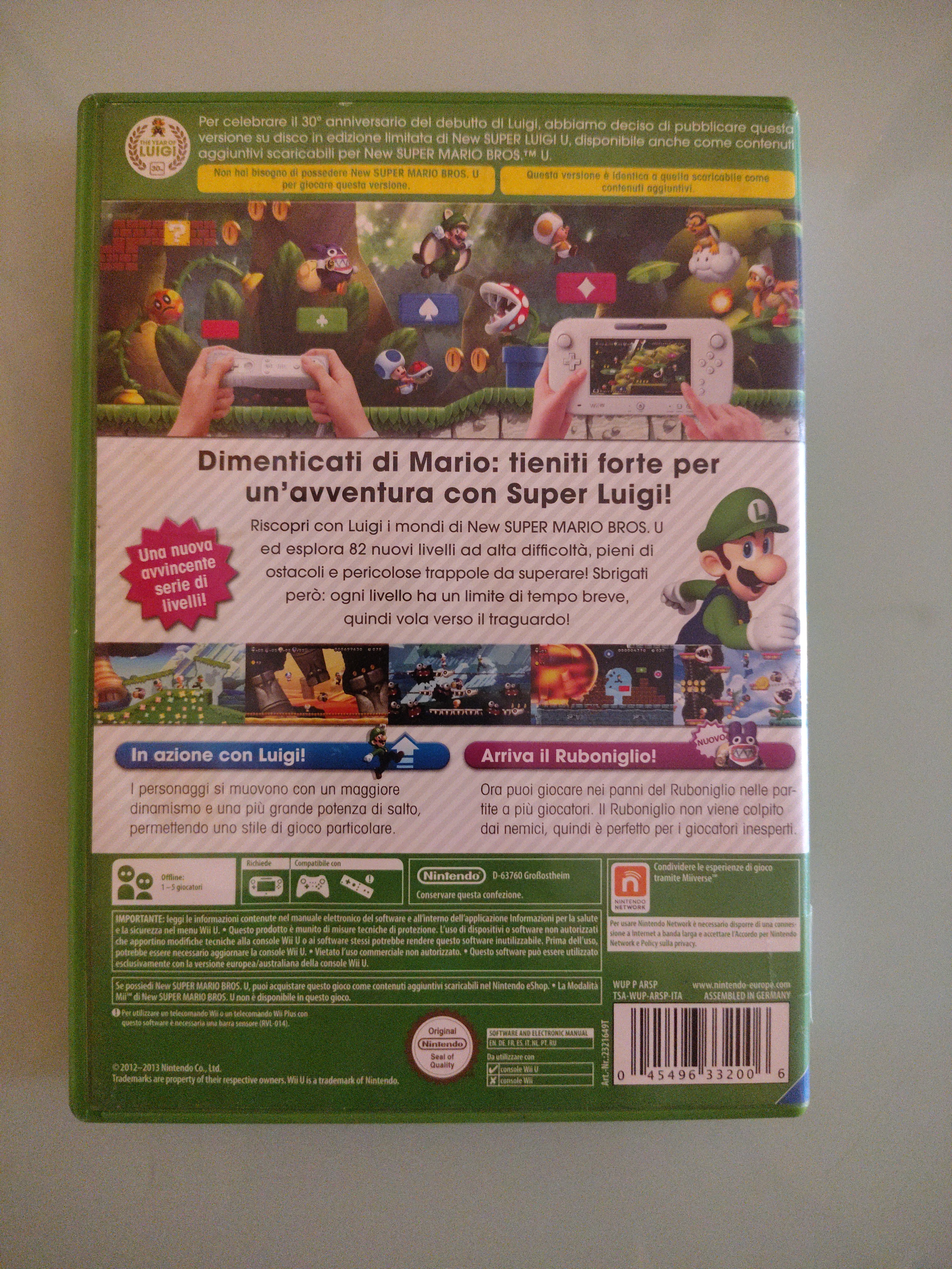 NEW SUPER LUIGI U  WII U  PERFETTO ITALIANO