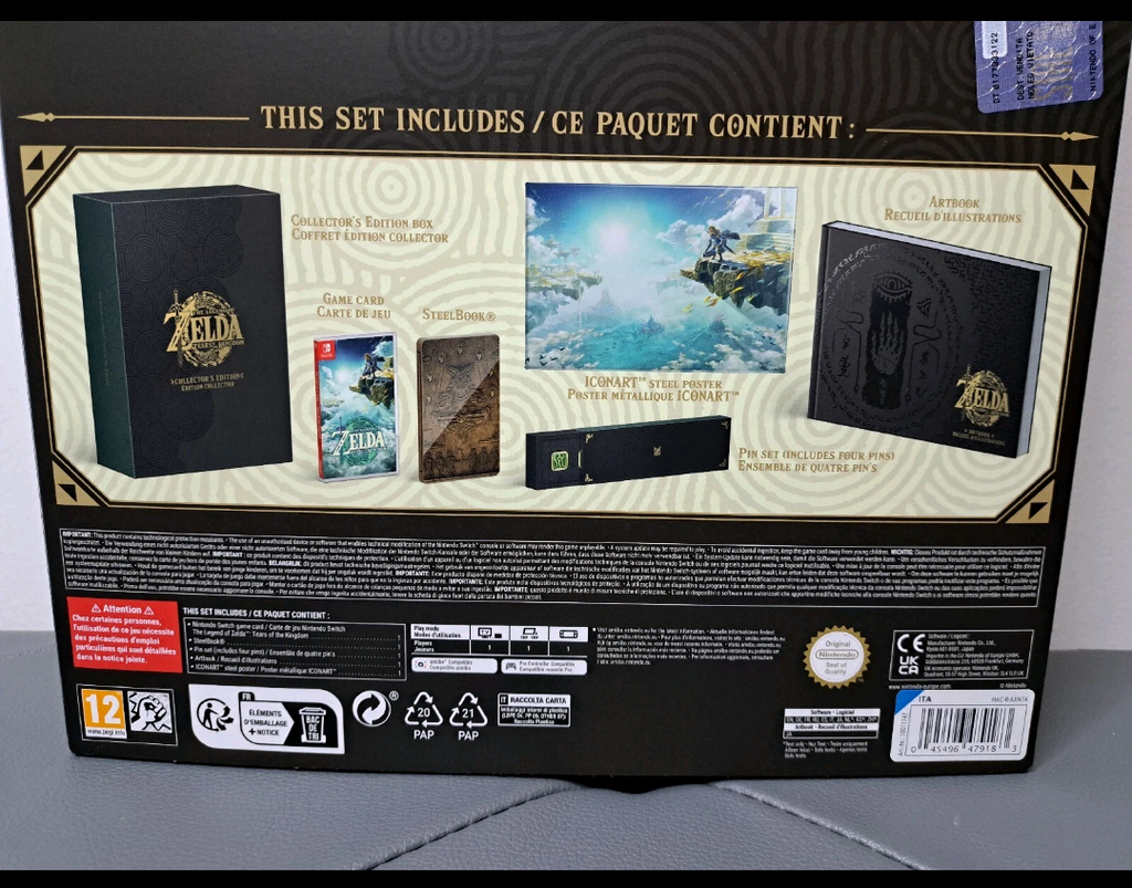 Nintendo Switch Legend of Zelda Tears of the Kingdom Edizione da Collezione nuova