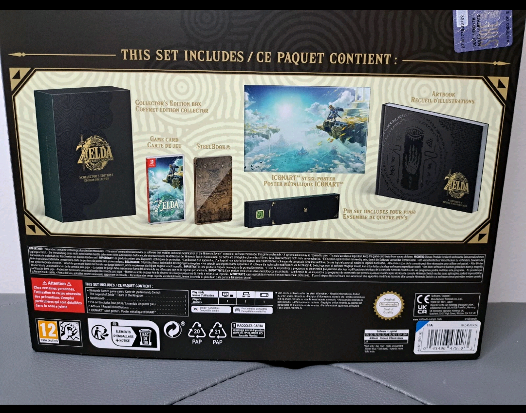 Nintendo Switch Legend of Zelda Tears of the Kingdom Edizione da Collezione nuova