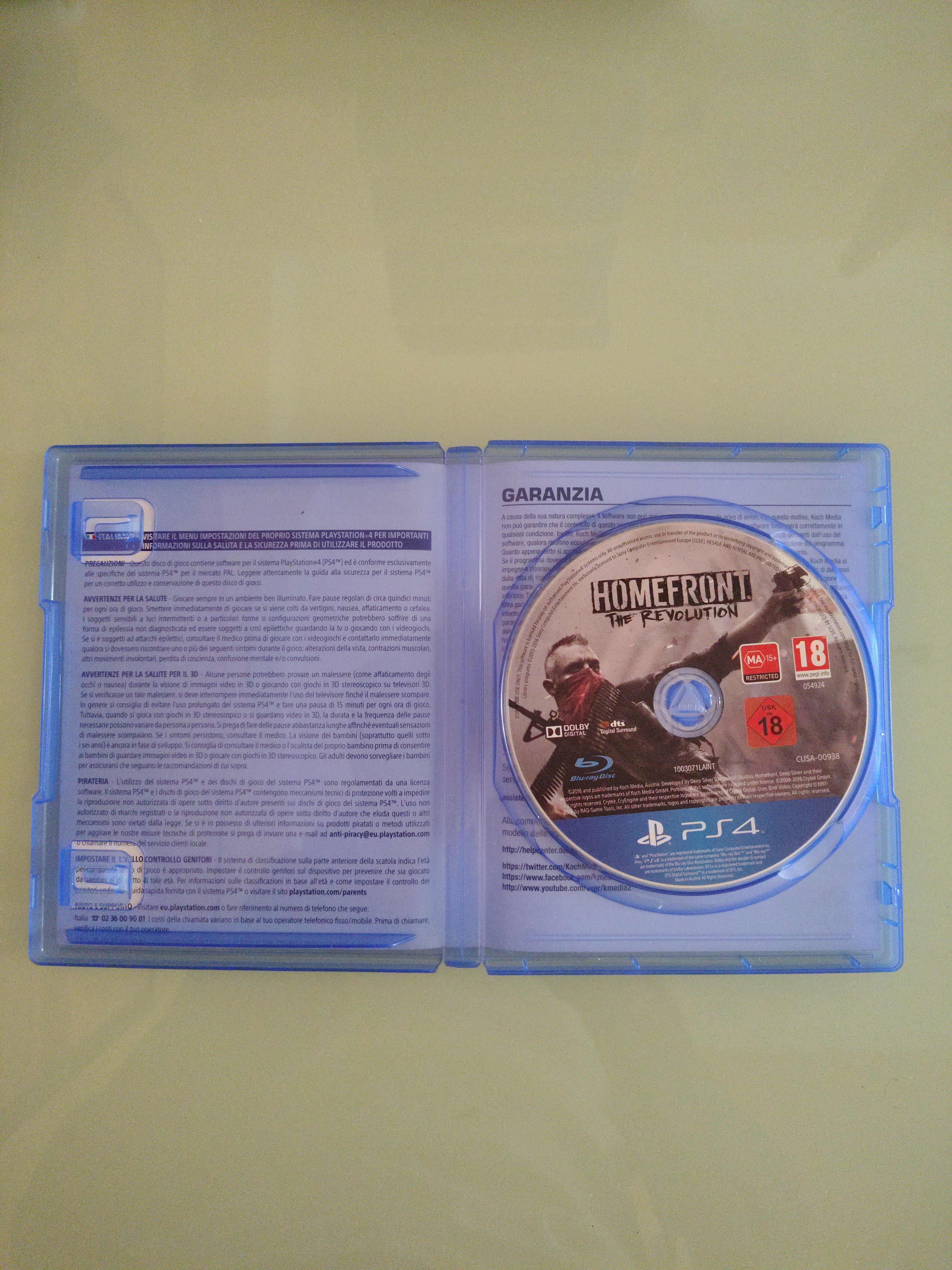 Homefront the revolution  gioco PlayStation 4 PS4