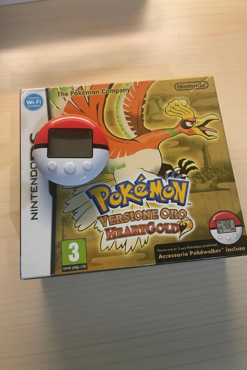 POKEMON VERSIONE ORO HEART GOLD CON POKET WOLKER