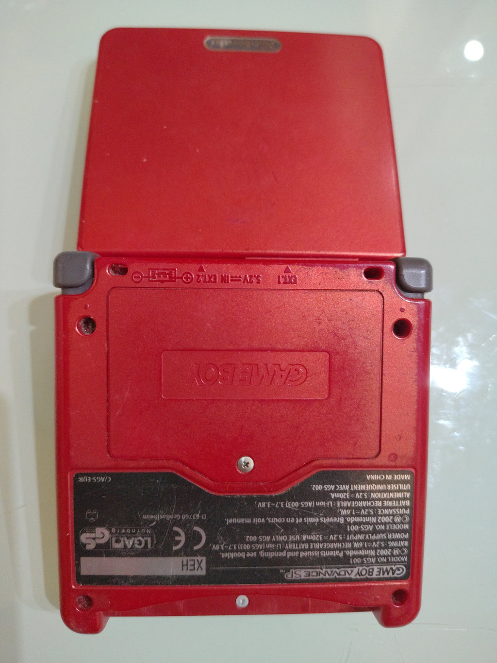GAME BOY ADVANCE SP ROSSO AGS 001