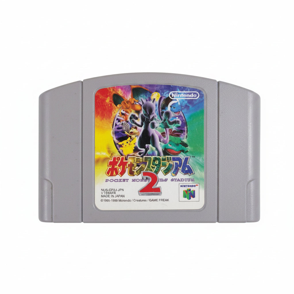 Pokemon Stadium 2 Nintendo N64 cartuccia gioco giapponese originale