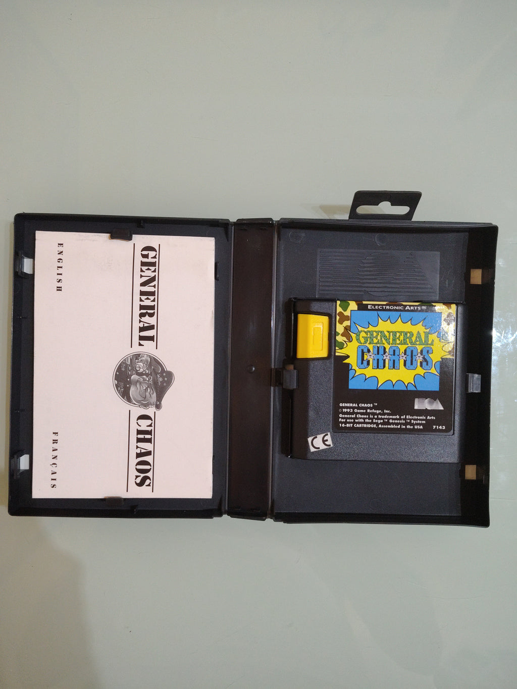 GENERAL CHAOS SEGA MEGA DRIVE MD PAL ORIGINALE MULTILINGUE COMPLETO TOP RARO