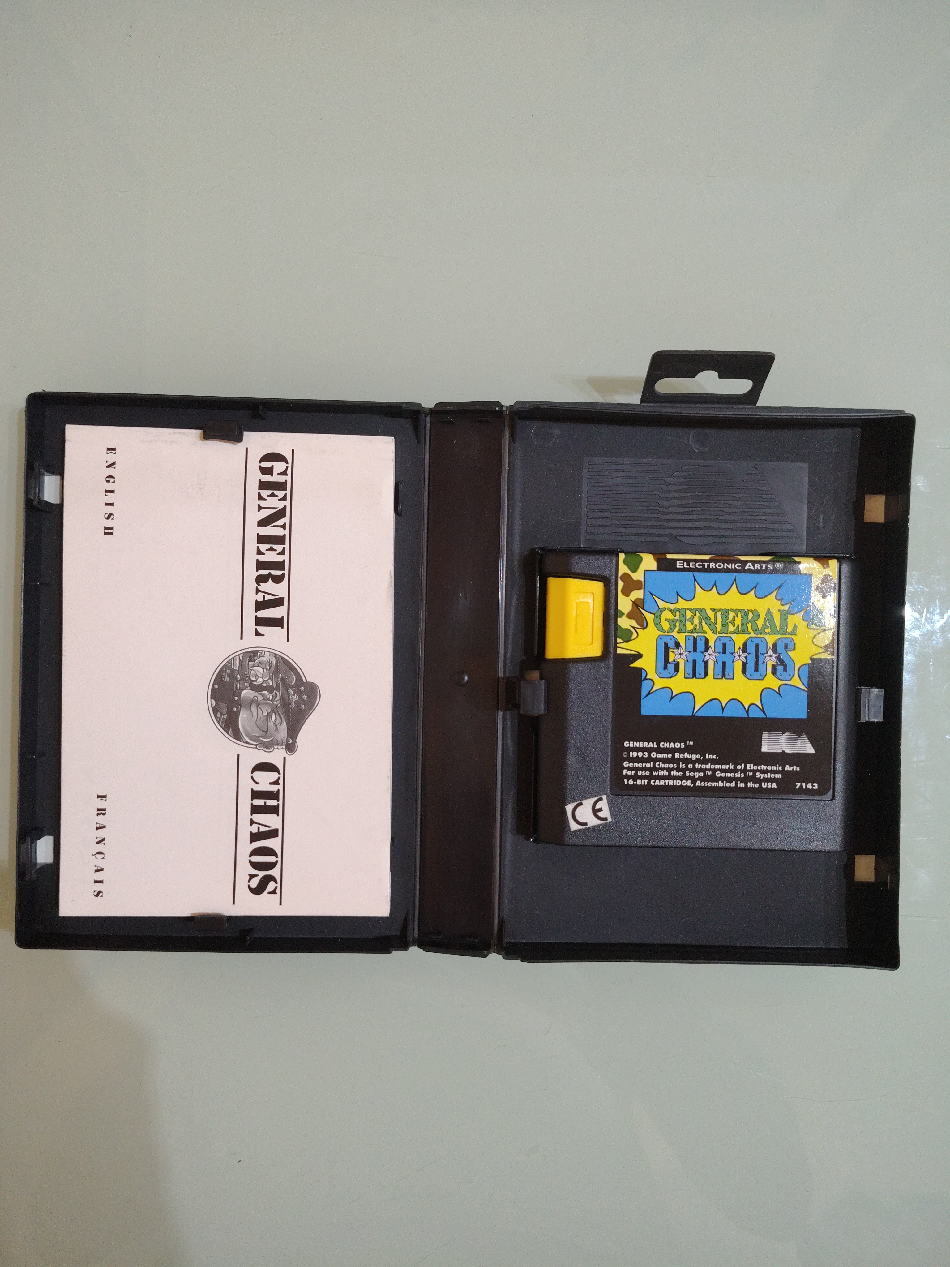 GENERAL CHAOS SEGA MEGA DRIVE MD PAL ORIGINALE MULTILINGUE COMPLETO TOP RARO