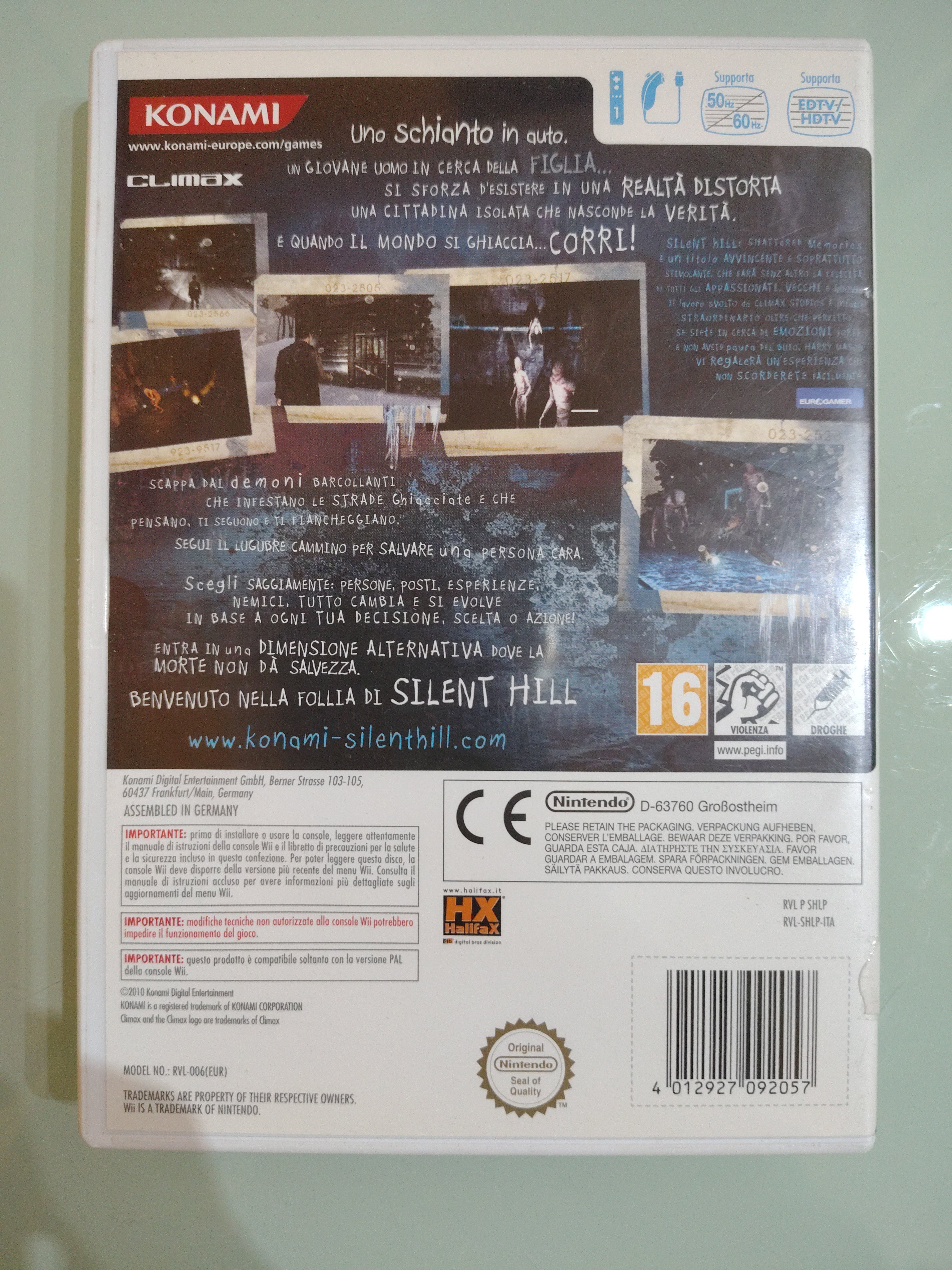 Silent Hill: Shattered Memories (Nintendo Wii, 2009) PAL ita