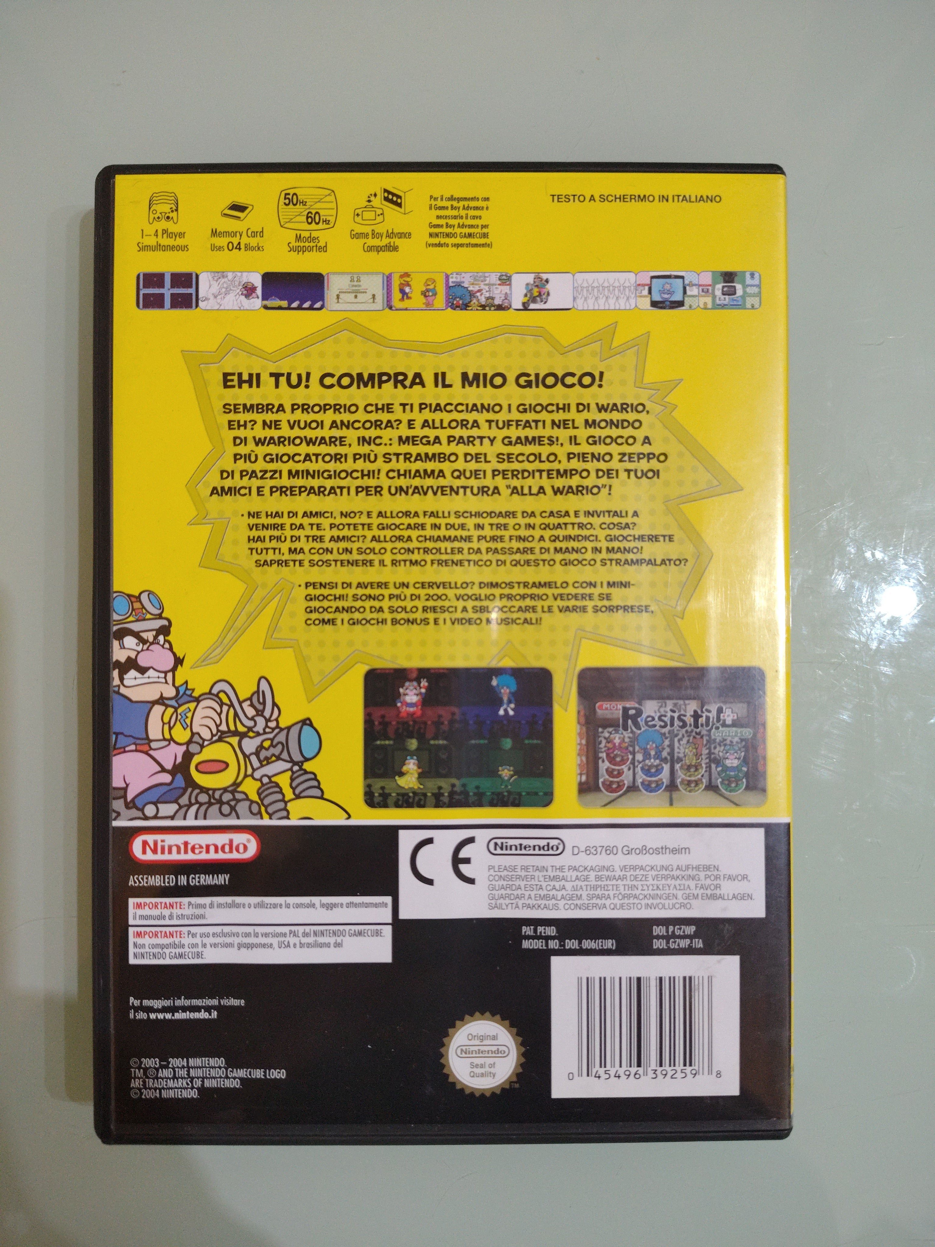 WARIOWARE INC. MEGA PARTY GAMES 🇮🇹 ITALIANO PAL 🔥 NINTENDO GAMECUBE COMPLETO