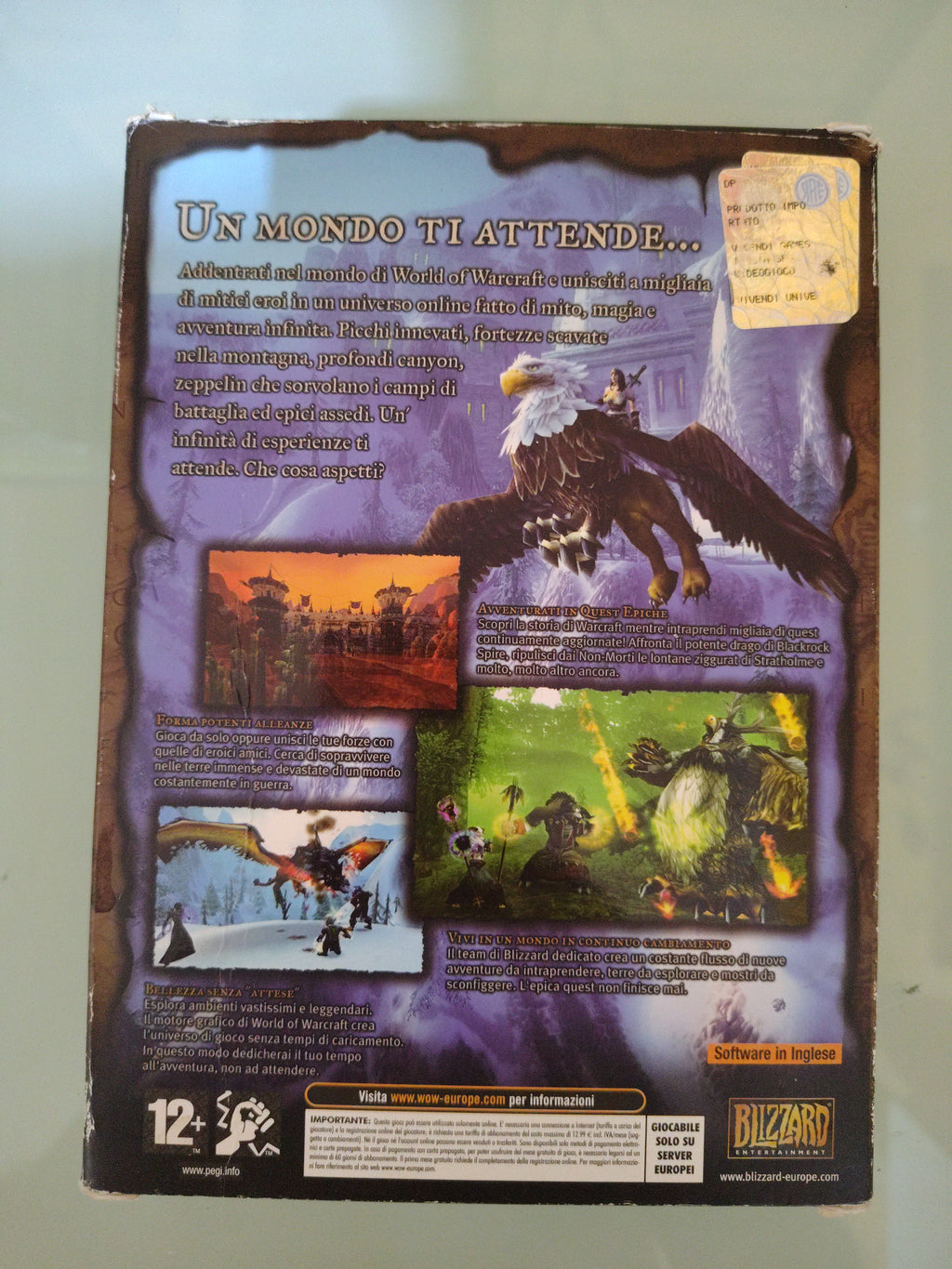 WORLD OF CRAFT WARCRAFT PC MAC CD-ROM RARO BOX EDIZIONE ITALIANA